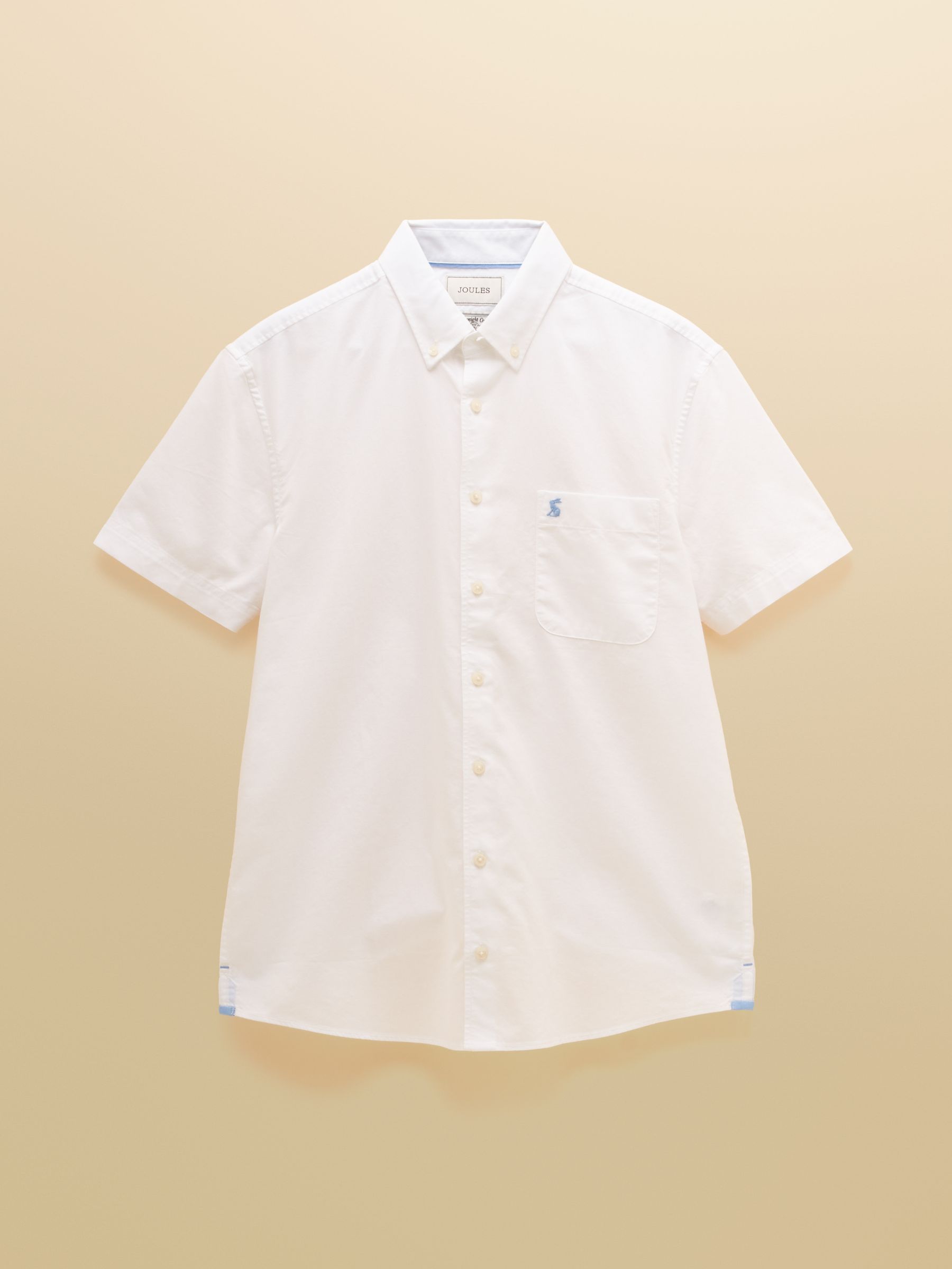 Oxford White Short Sleeve Classic Fit Cotton Shirt - Image 8 of 8