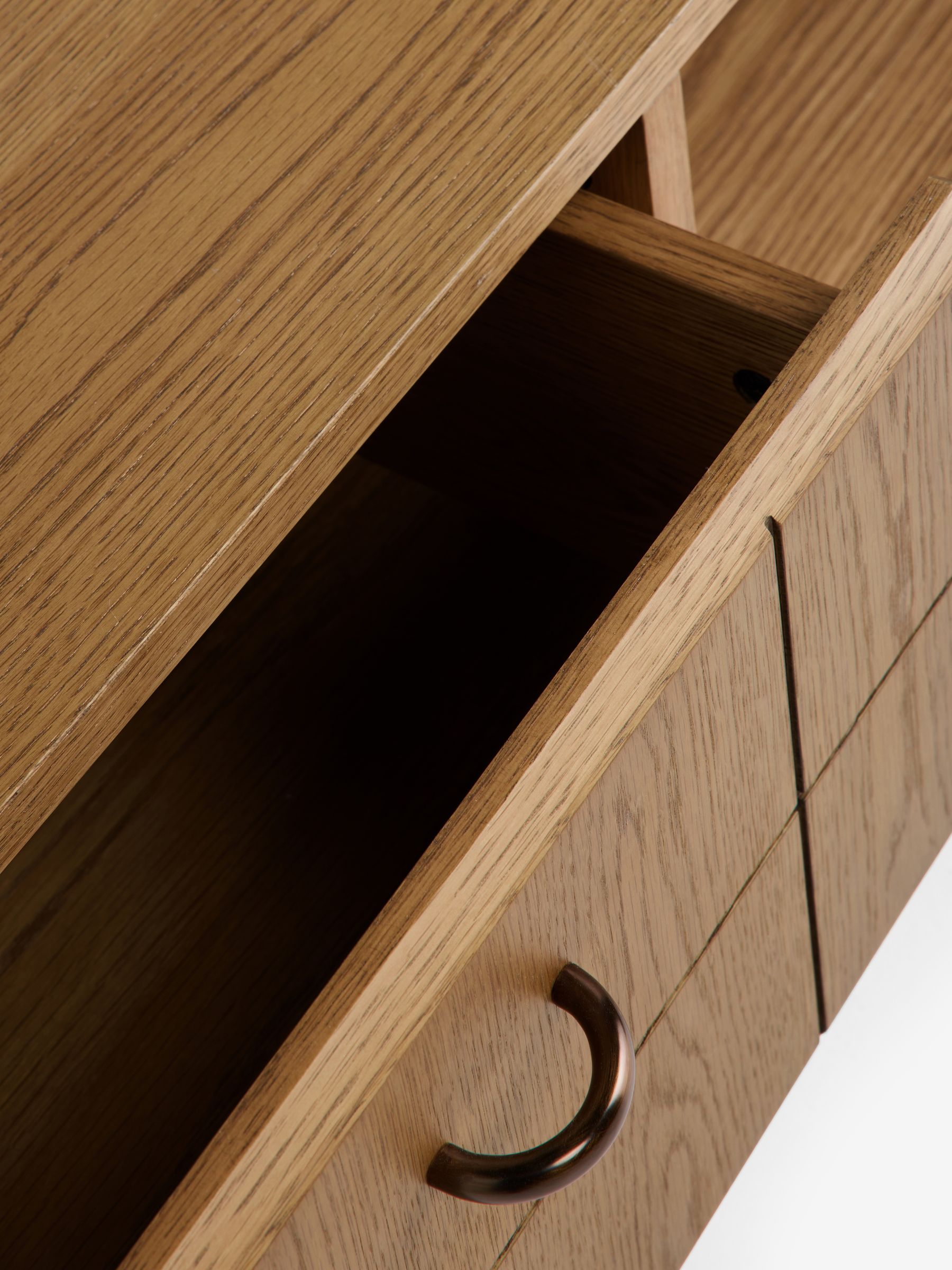 Corin Up to 55 Inch Wide TV Unit in Oak - Image 4 of 8