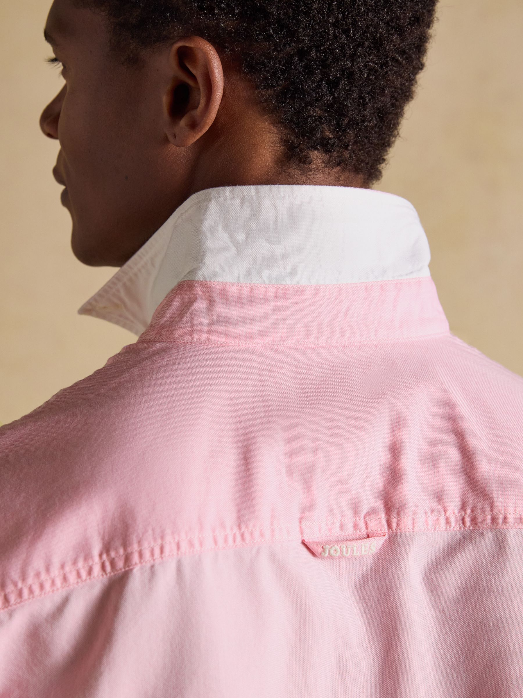 Oxford Pink Short Sleeve Classic Fit Cotton Shirt - Image 6 of 7