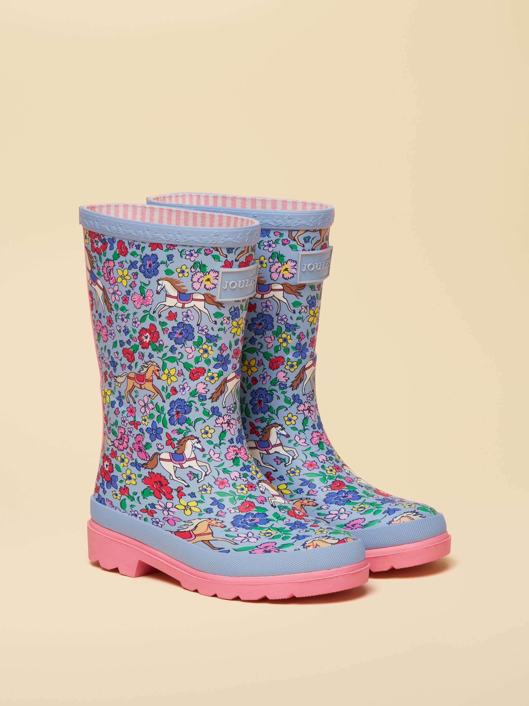 Kids' Blue Horse Printed Wellies - Image 1 of 6