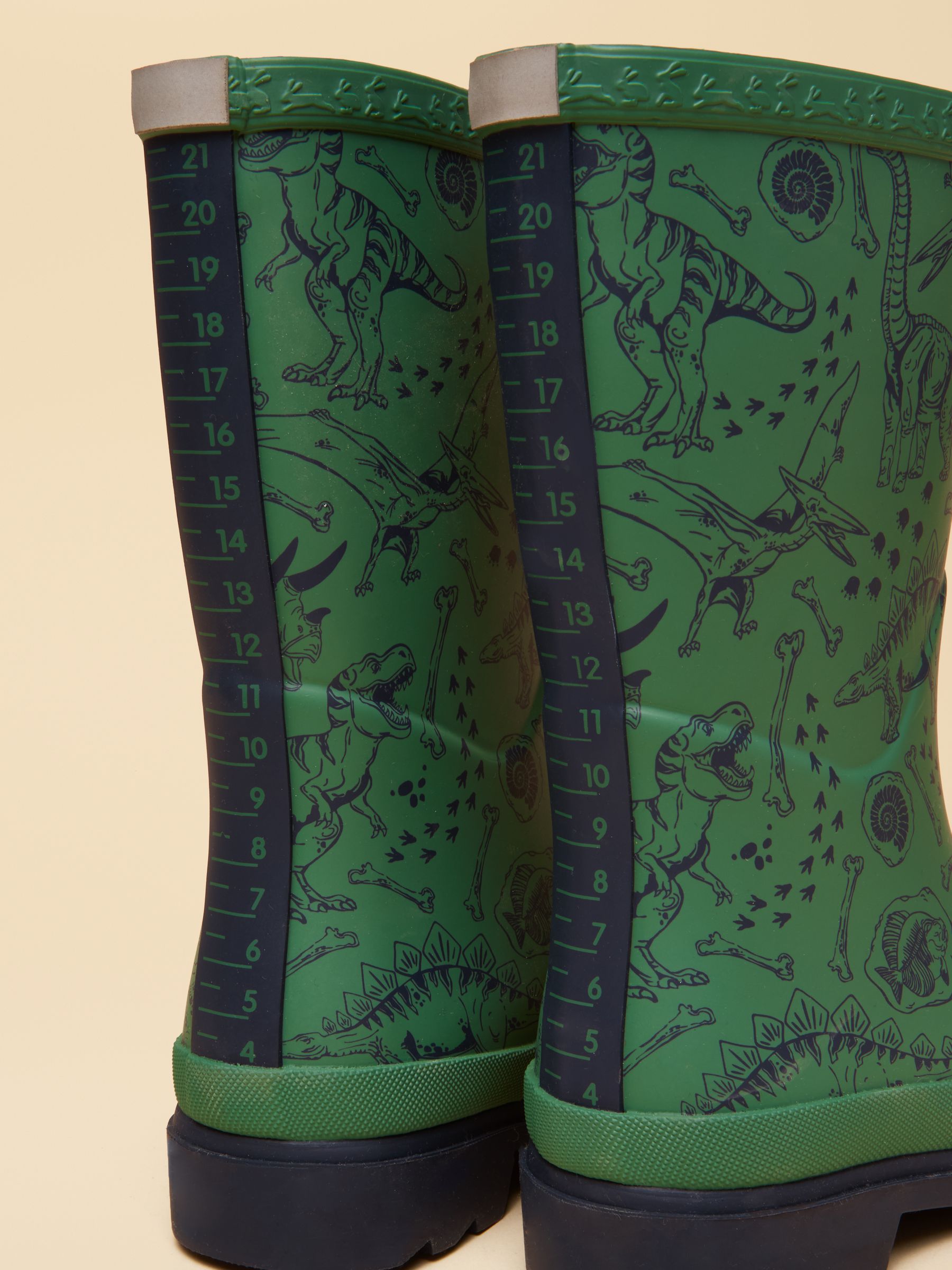 Kids' Green Dino Welly Print - Image 6 of 6