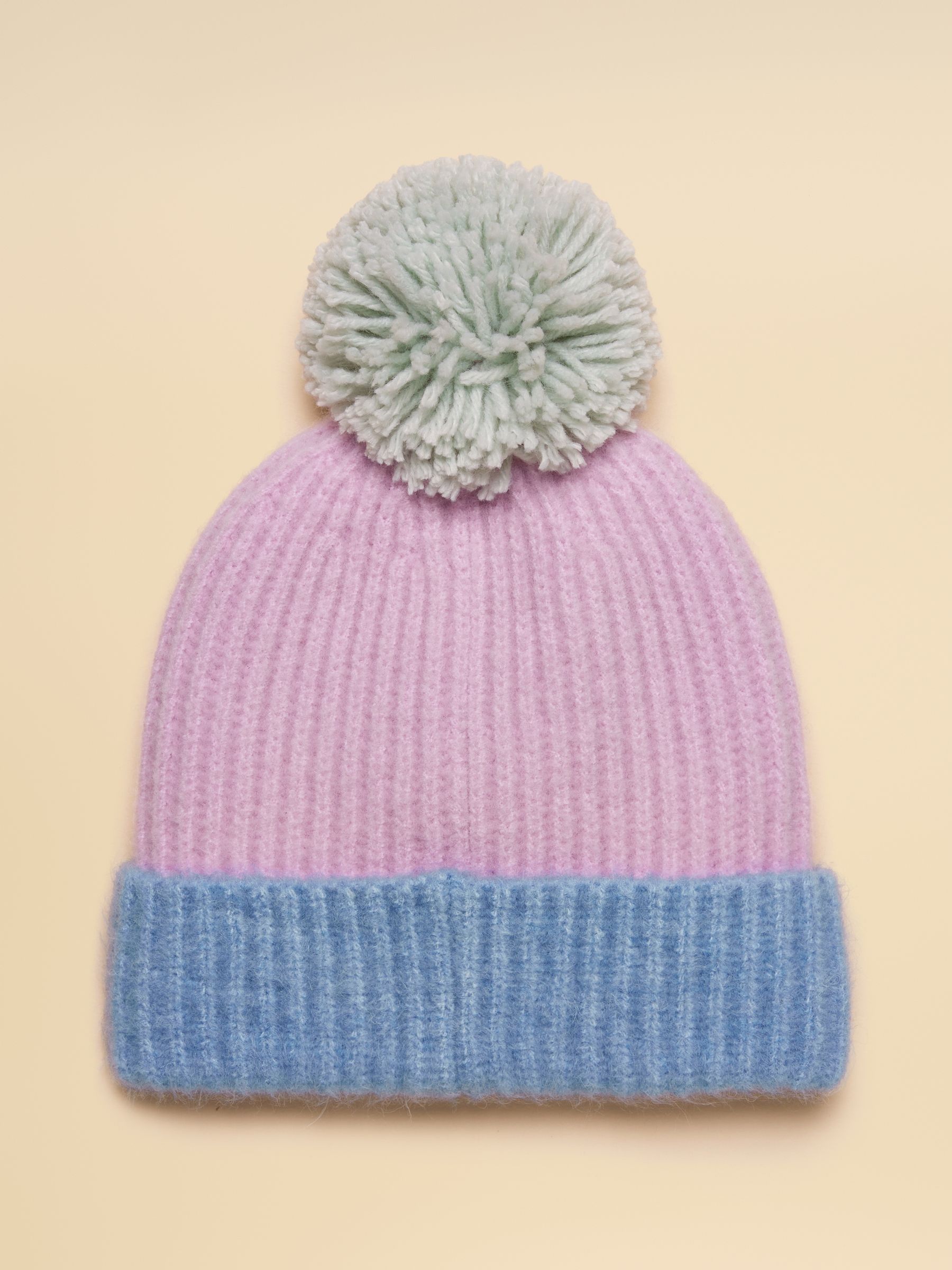 Explorer Lilac Blue Bobble Beanie - Image 2 of 3