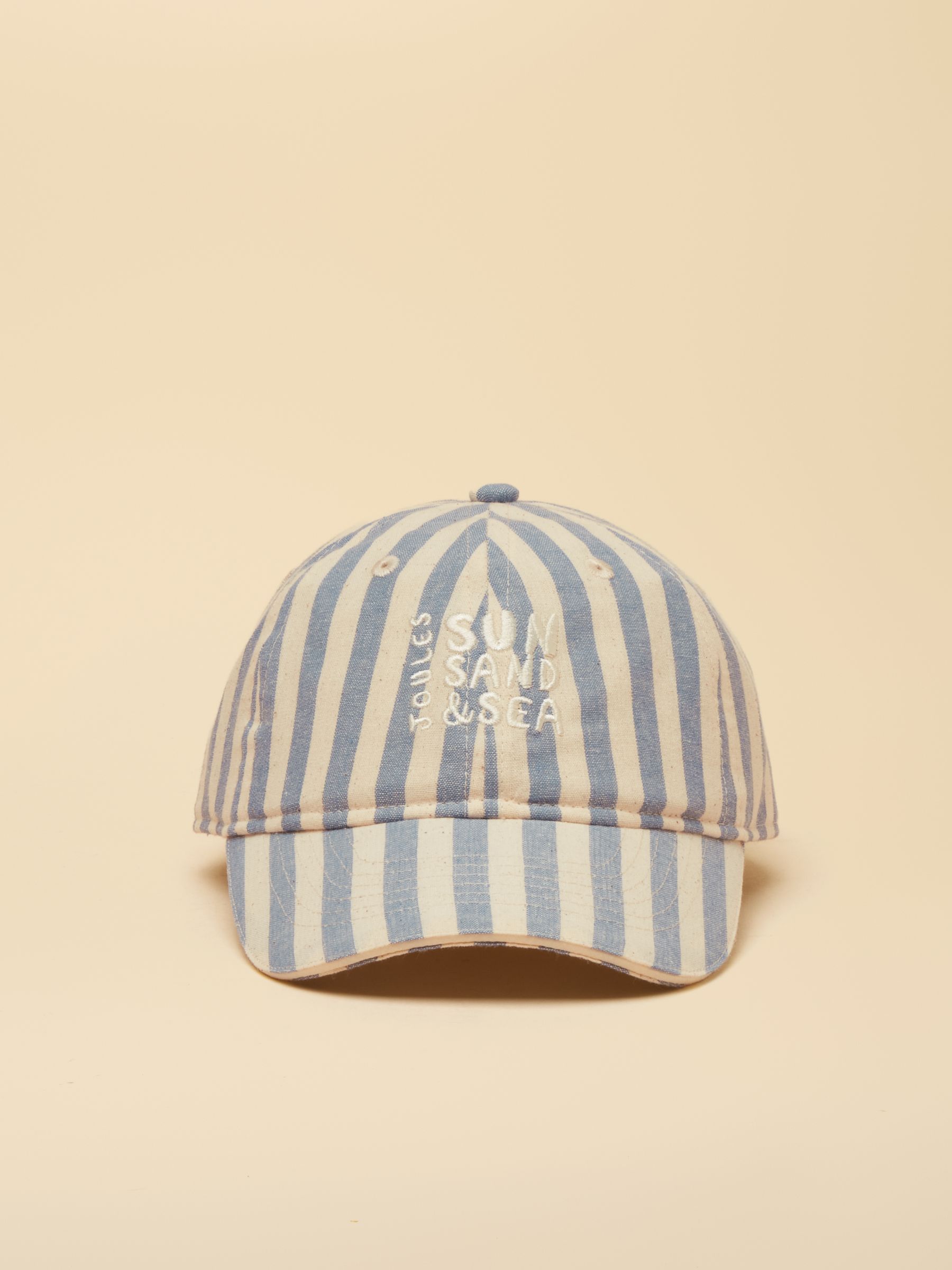 Kids' Daley Blue Ecru Stripe Baseball Cap - Image 1 of 3