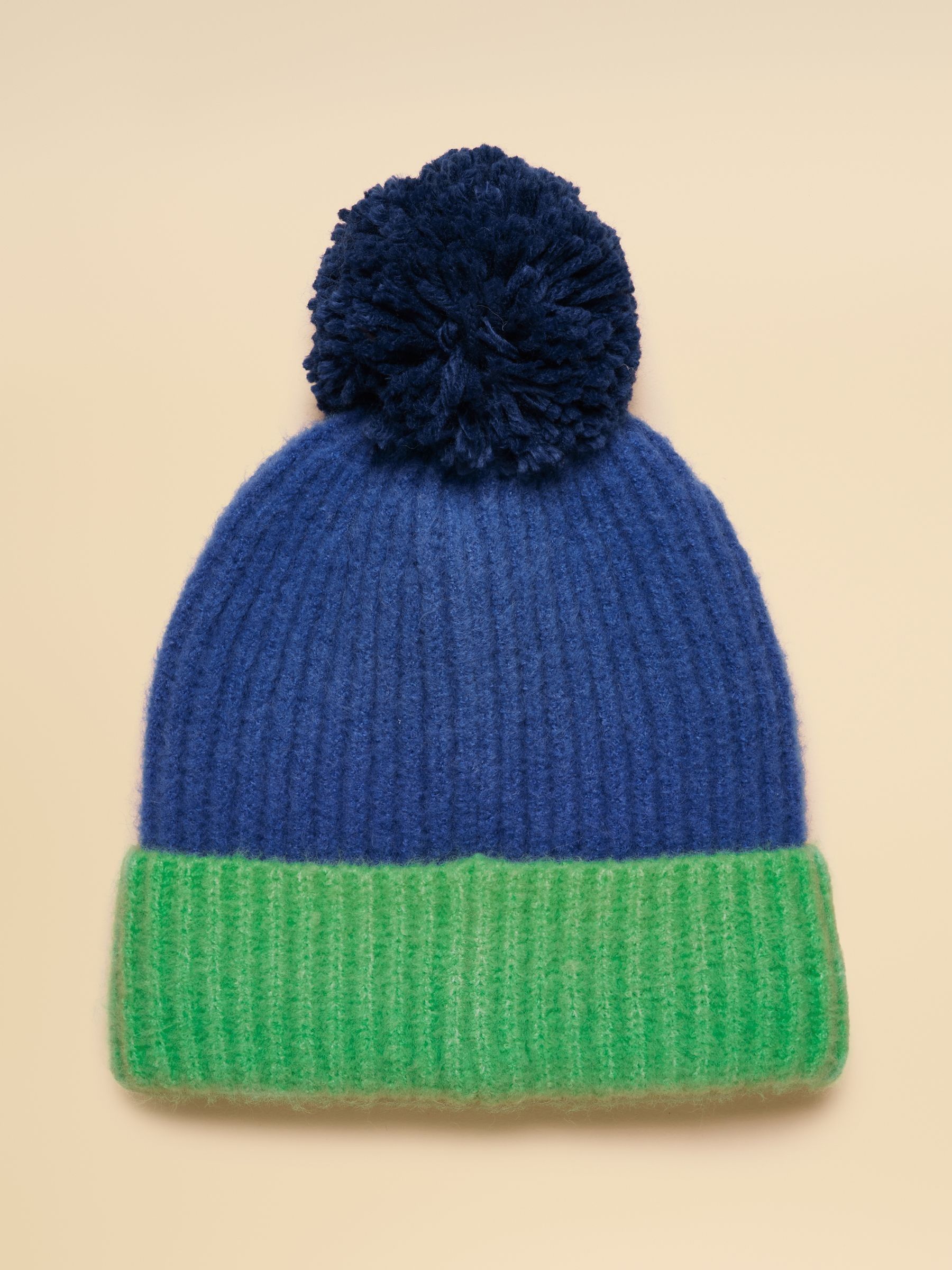 Explorer Blue Green Bobble Beanie - Image 2 of 3