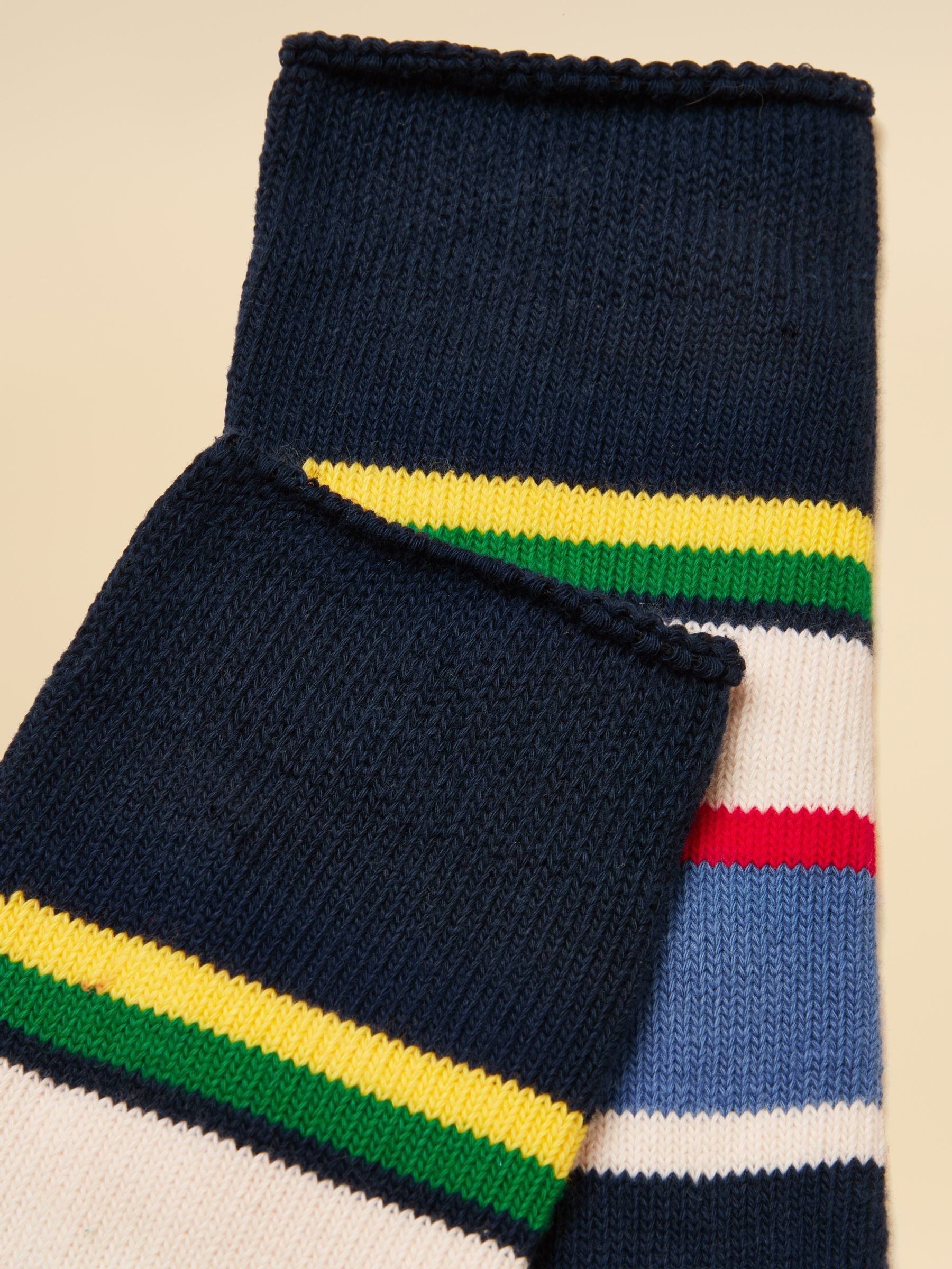 Kids' Wader Navy Multi Welly Sock - Image 2 of 3