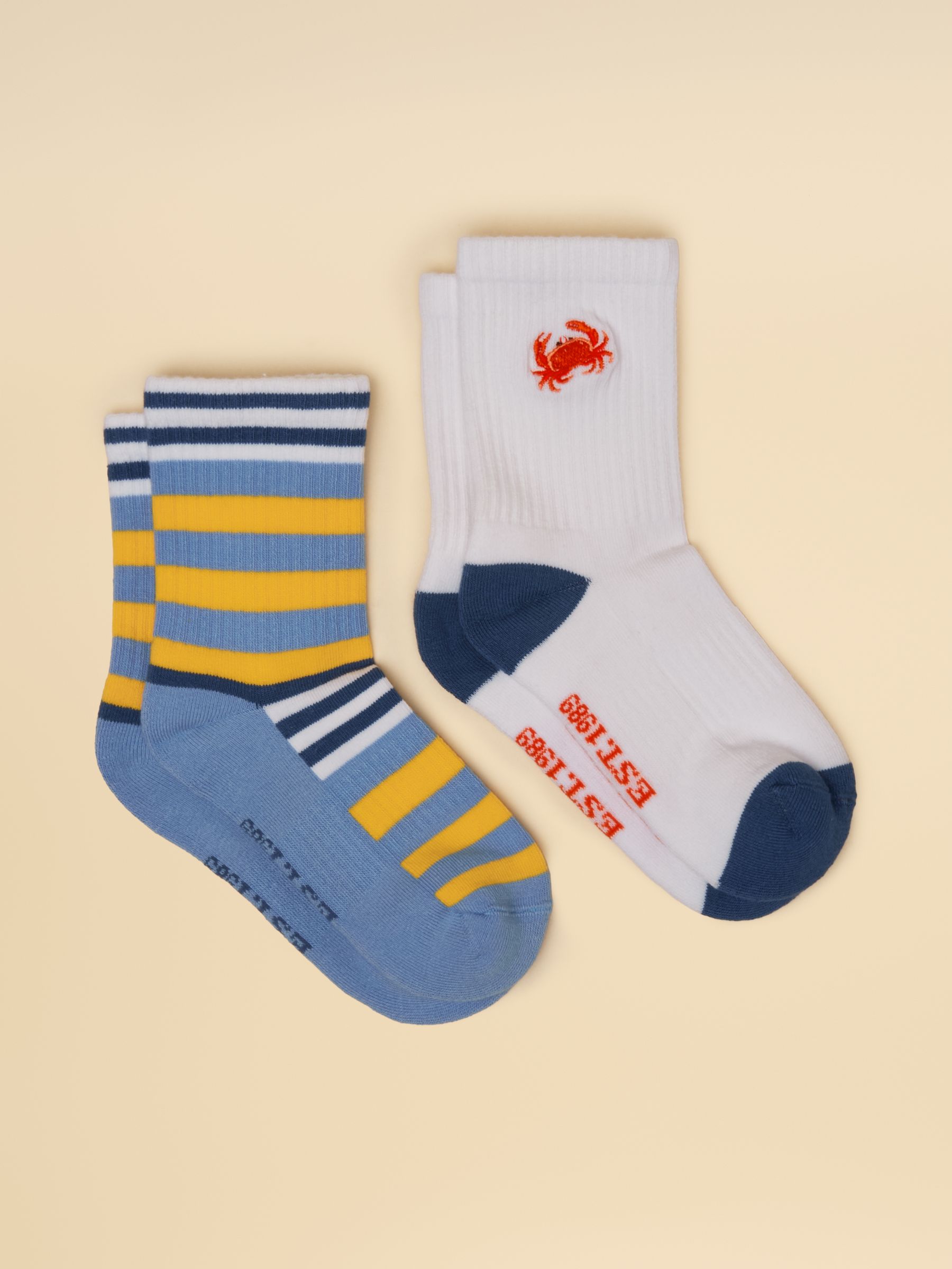 Kids' Volley Blue Crab 2 Pack Tennis Sock - Image 1 of 3