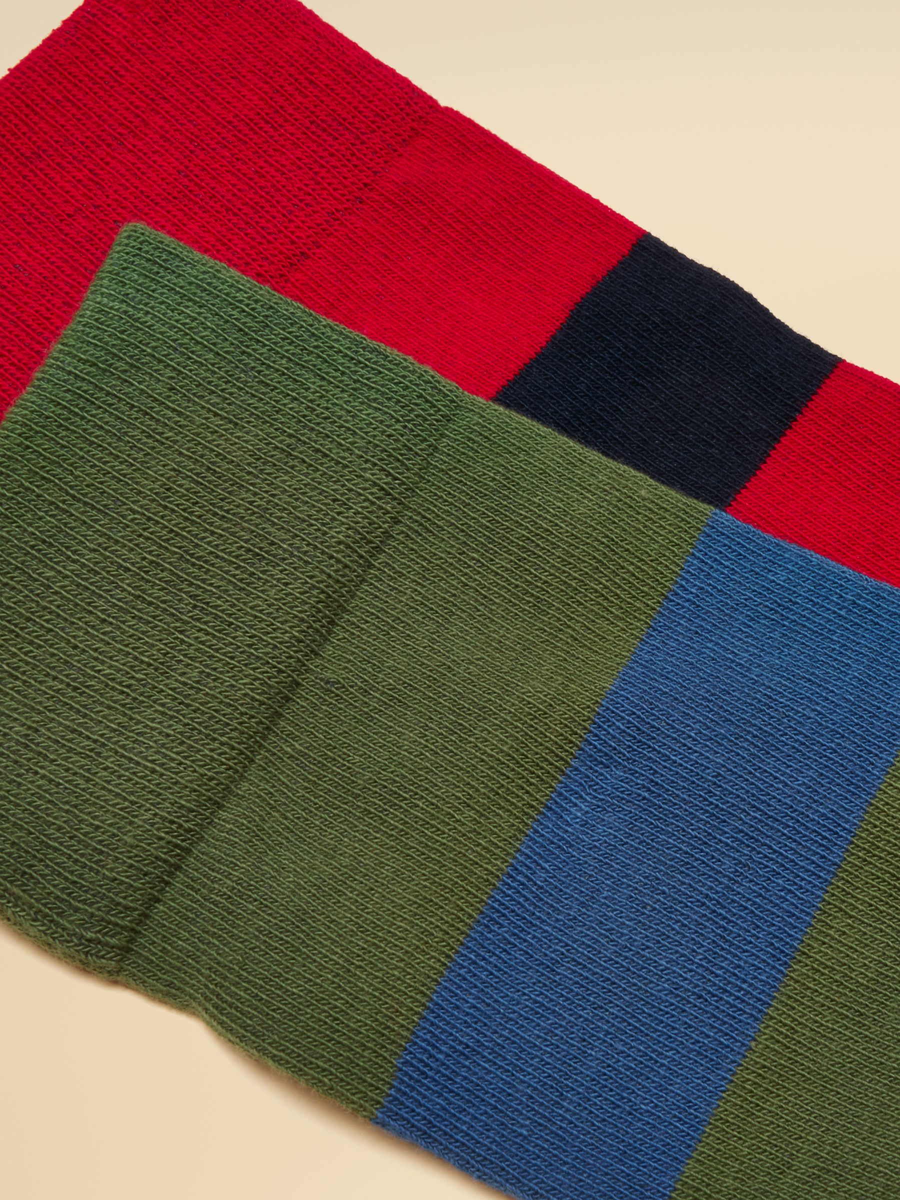 Men's Kingsbury Khaki Red Socks 2 Pack (size 7-12) - Image 2 of 3