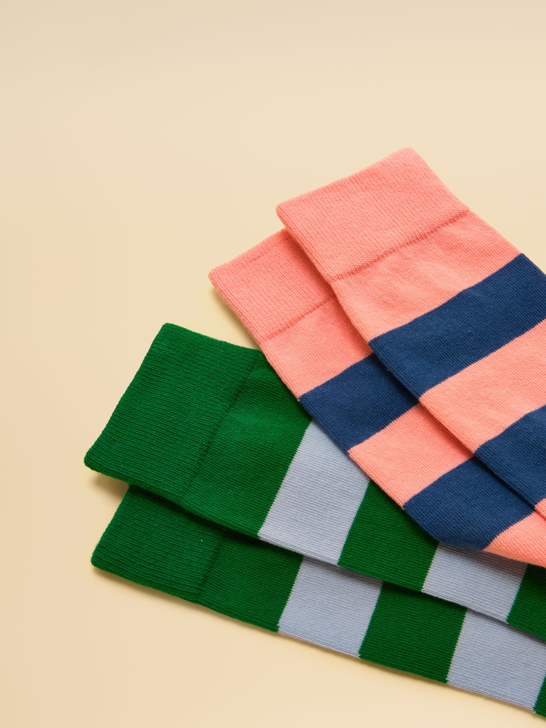 Men's Kingsbury Pink Green Socks 2 Pack (size 7-12) - Image 2 of 3