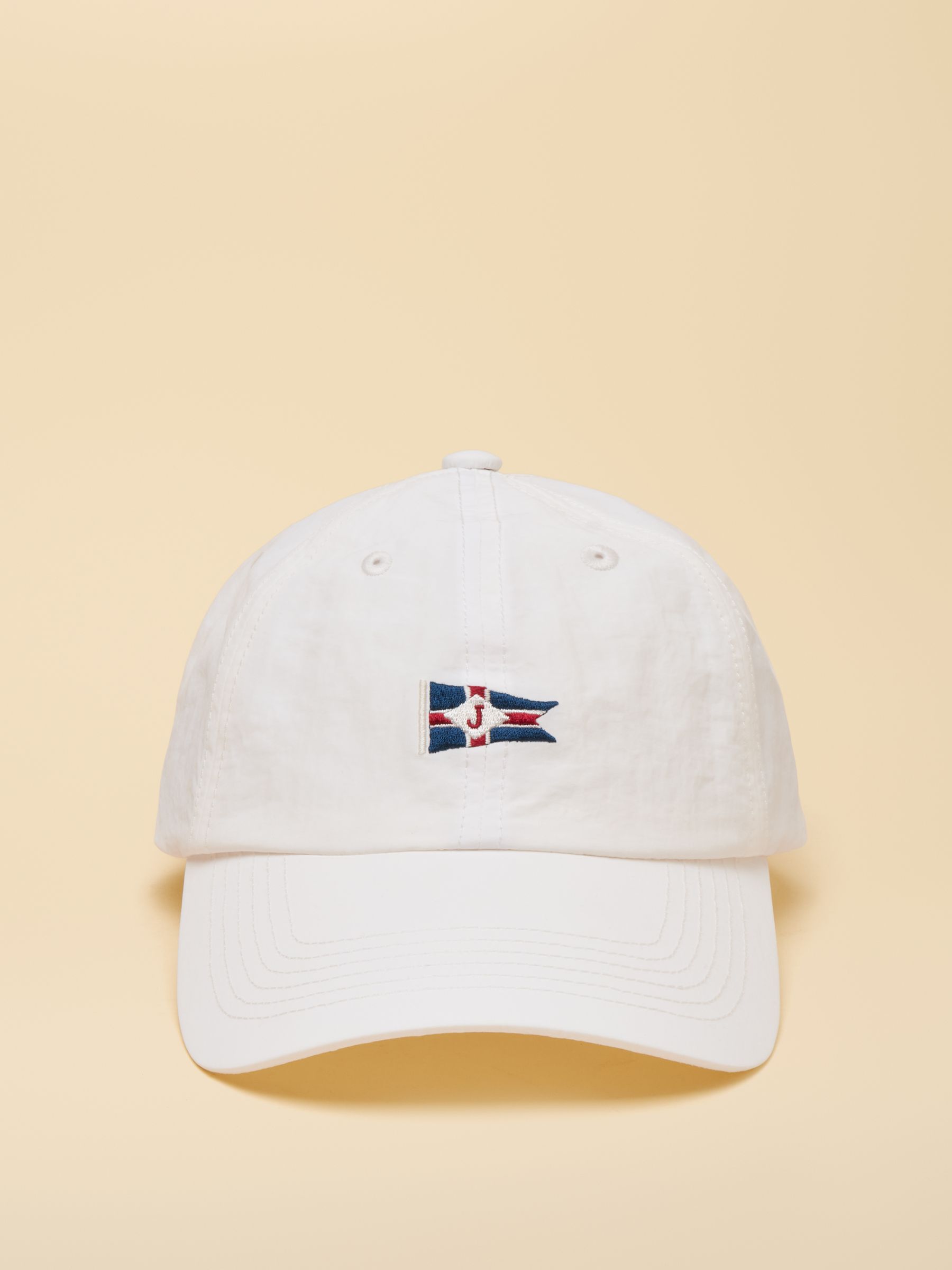 Daley White Nylon Baseball Cap - Image 4 of 8