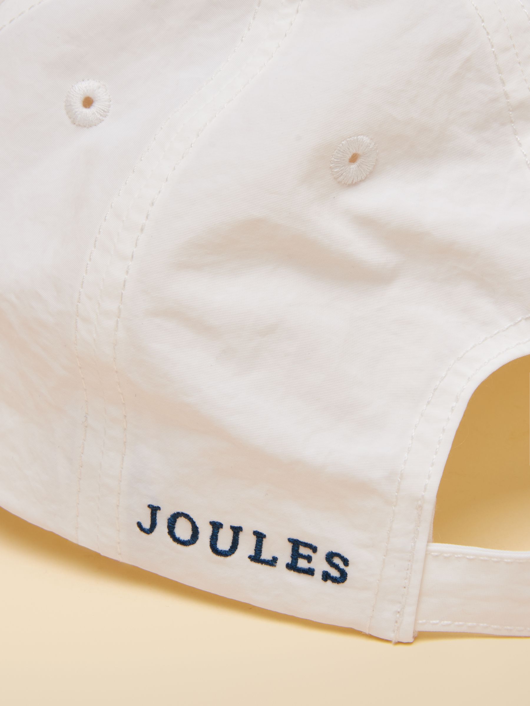 Daley White Nylon Baseball Cap - Image 6 of 8