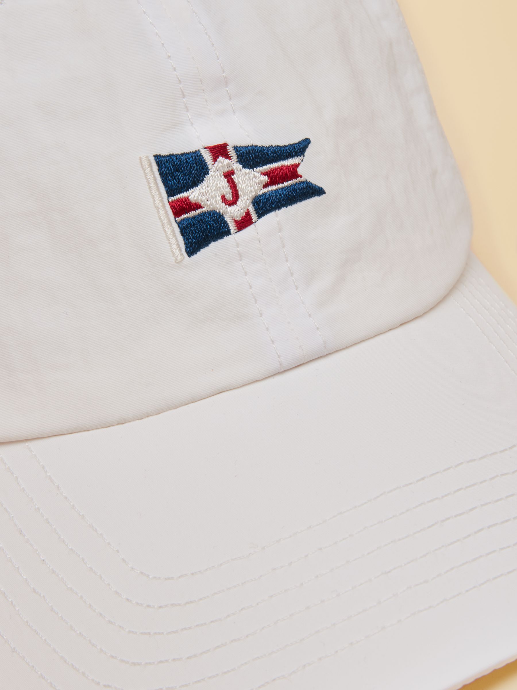 Daley White Nylon Baseball Cap - Image 7 of 8