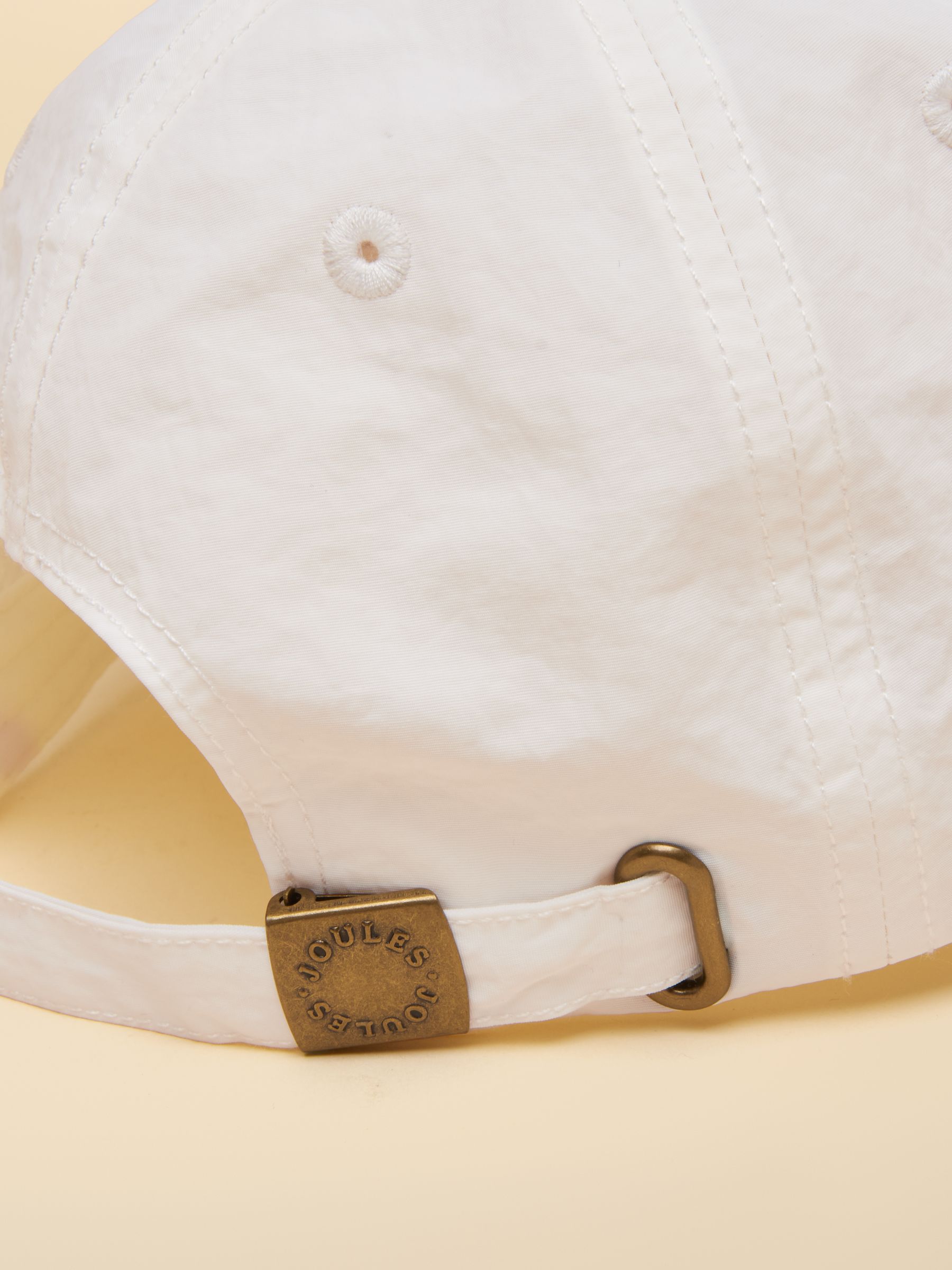 Daley White Nylon Baseball Cap - Image 8 of 8