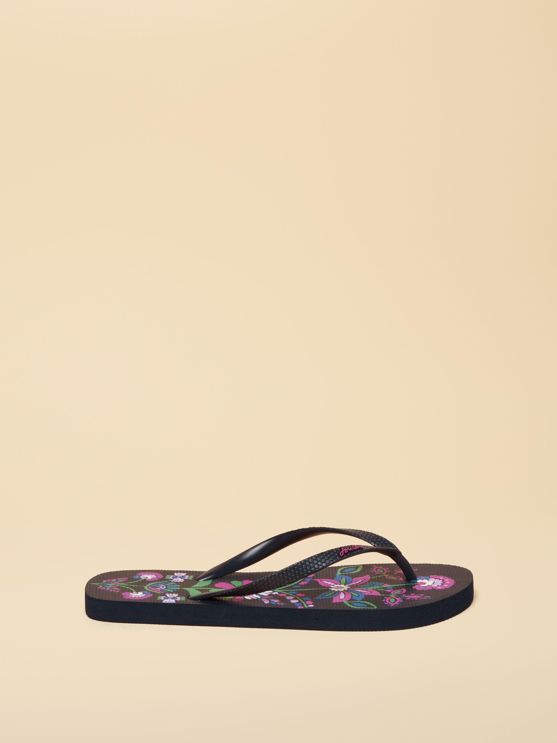 Sandy Navy Floral Printed Flip Flops - Image 2 of 5