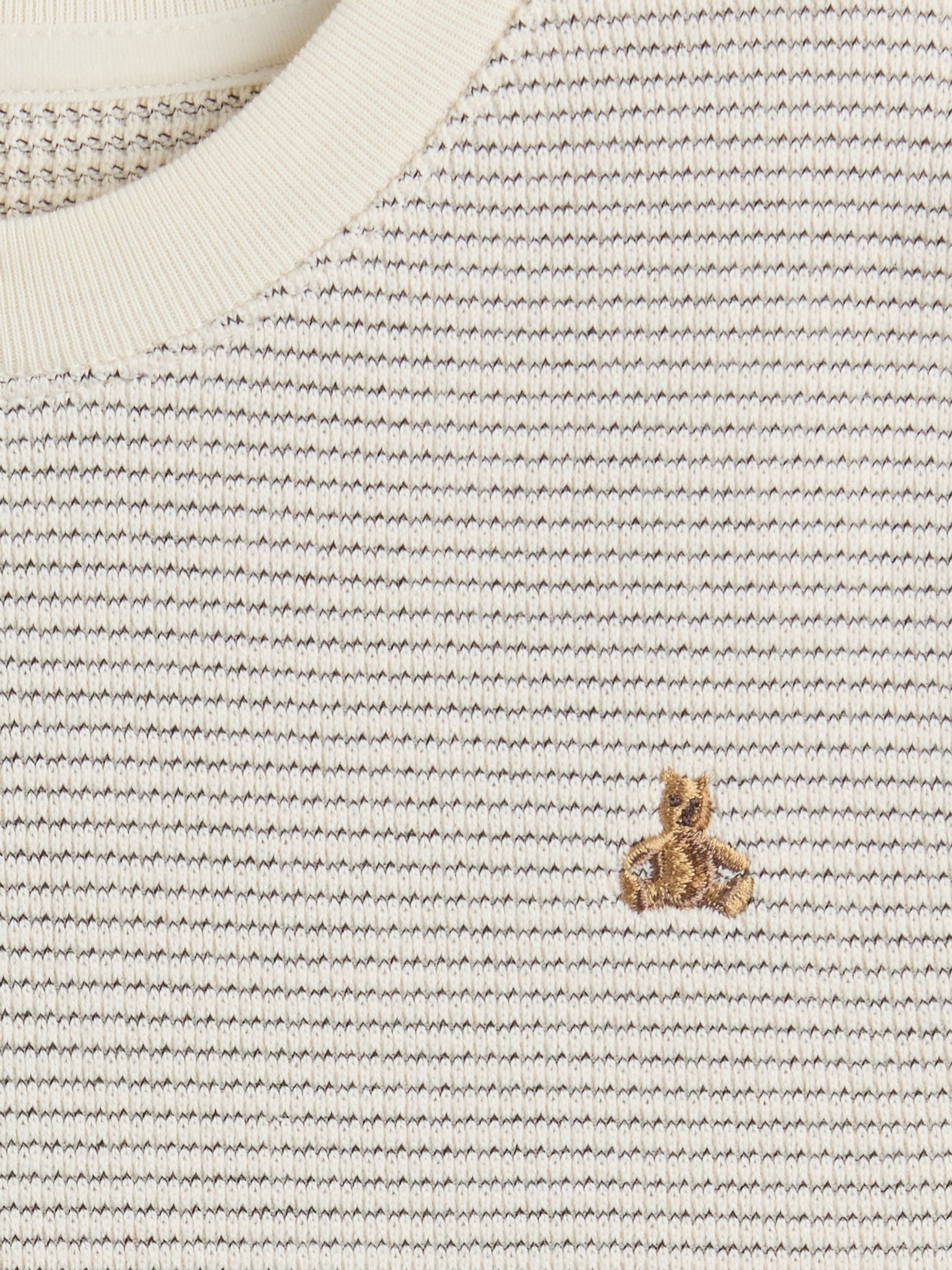 Beige Brannan Bear Textured T-Shirt & Shorts Outfit Set (6mths-5yrs) - Image 4 of 4