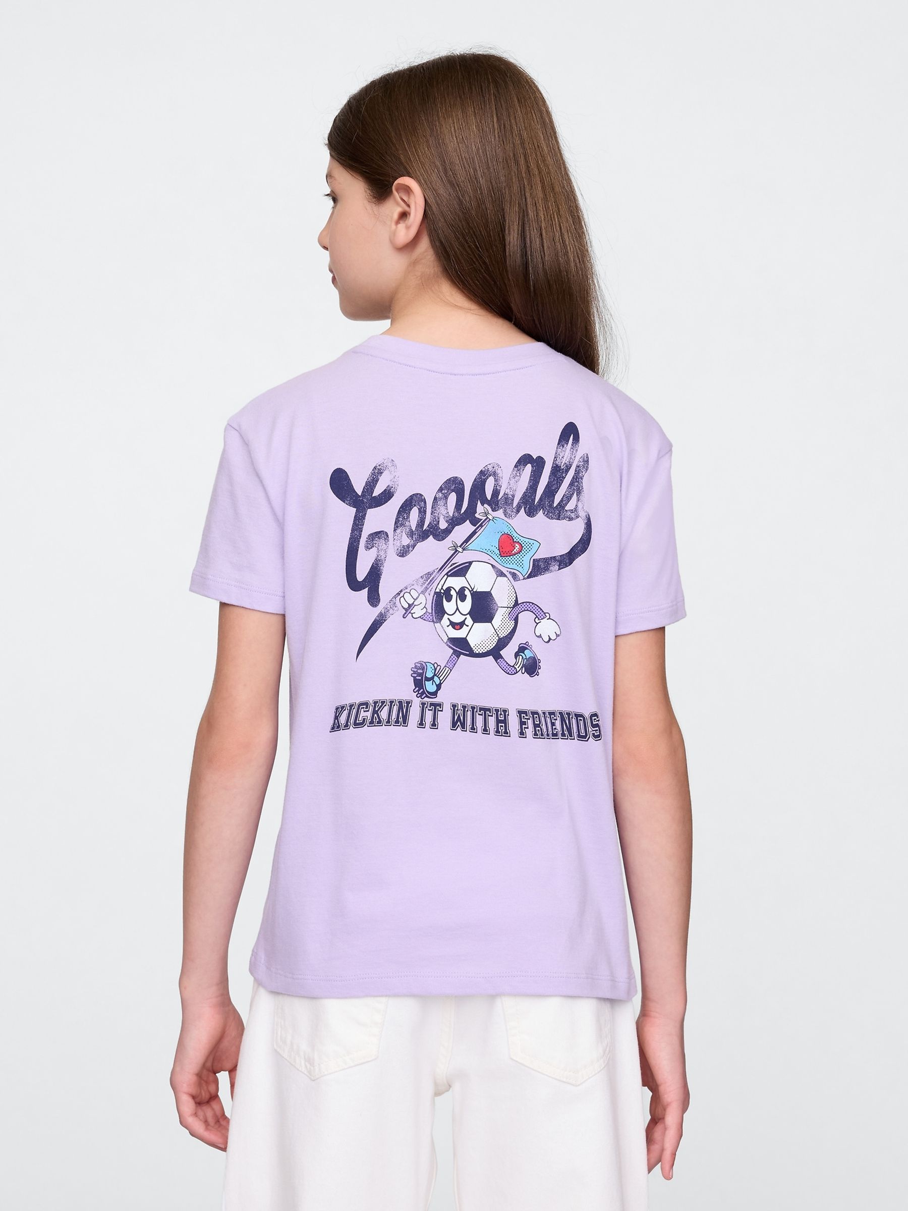 Purple Short Sleeve Crew Neck Graphic T-Shirt (4-13yrs) - Image 2 of 4