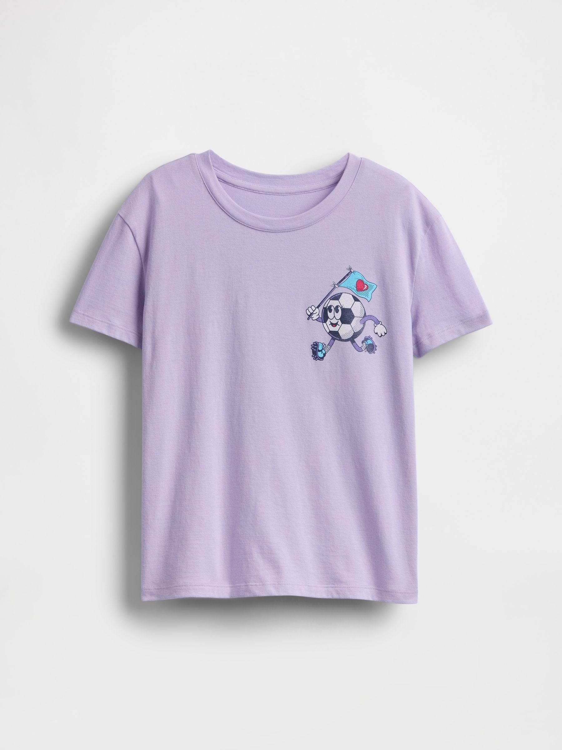 Purple Short Sleeve Crew Neck Graphic T-Shirt (4-13yrs) - Image 3 of 4