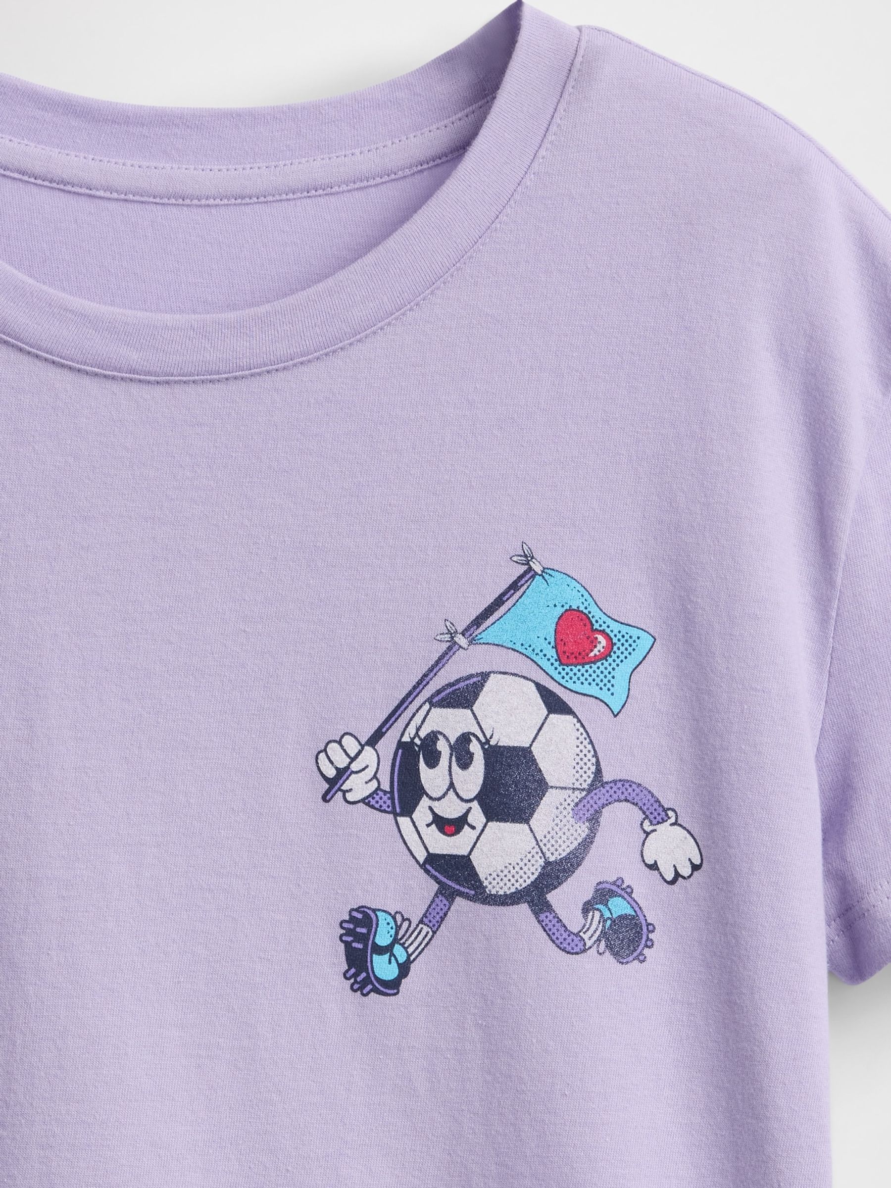 Purple Short Sleeve Crew Neck Graphic T-Shirt (4-13yrs) - Image 4 of 4
