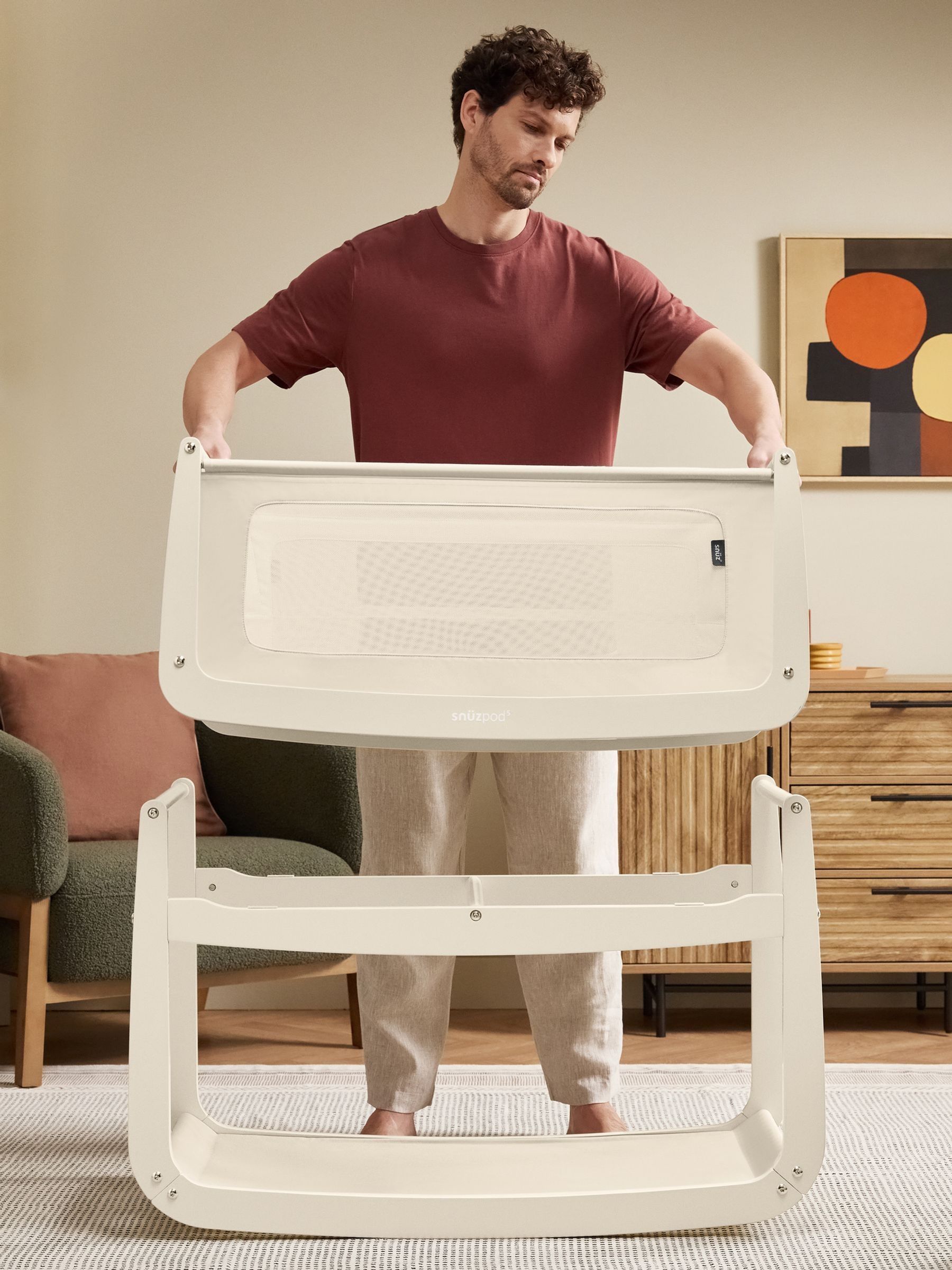 Snuz Cashmere SnuzPod 5 Bedside Crib - Image 5 of 8