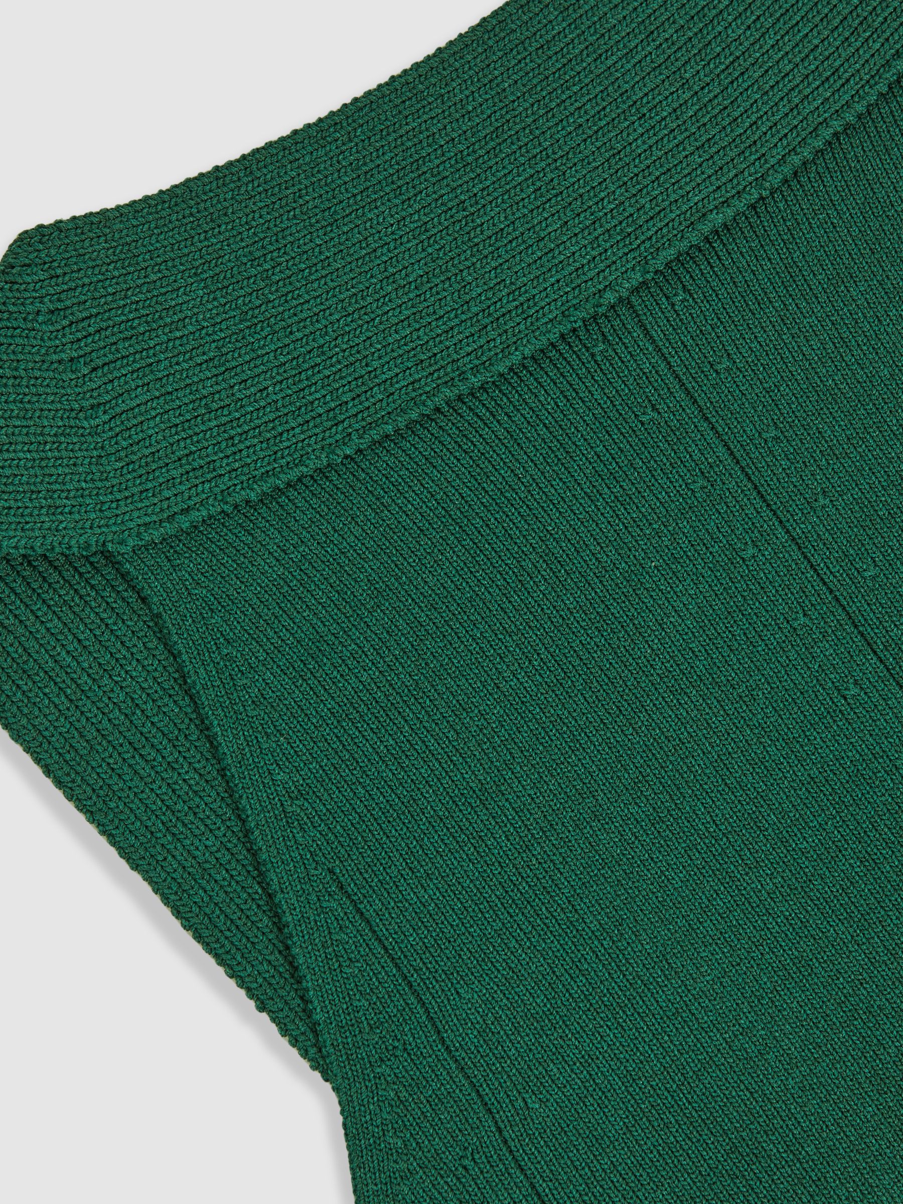Low-Back Rib-Knit Vest in Green - Image 6 of 6