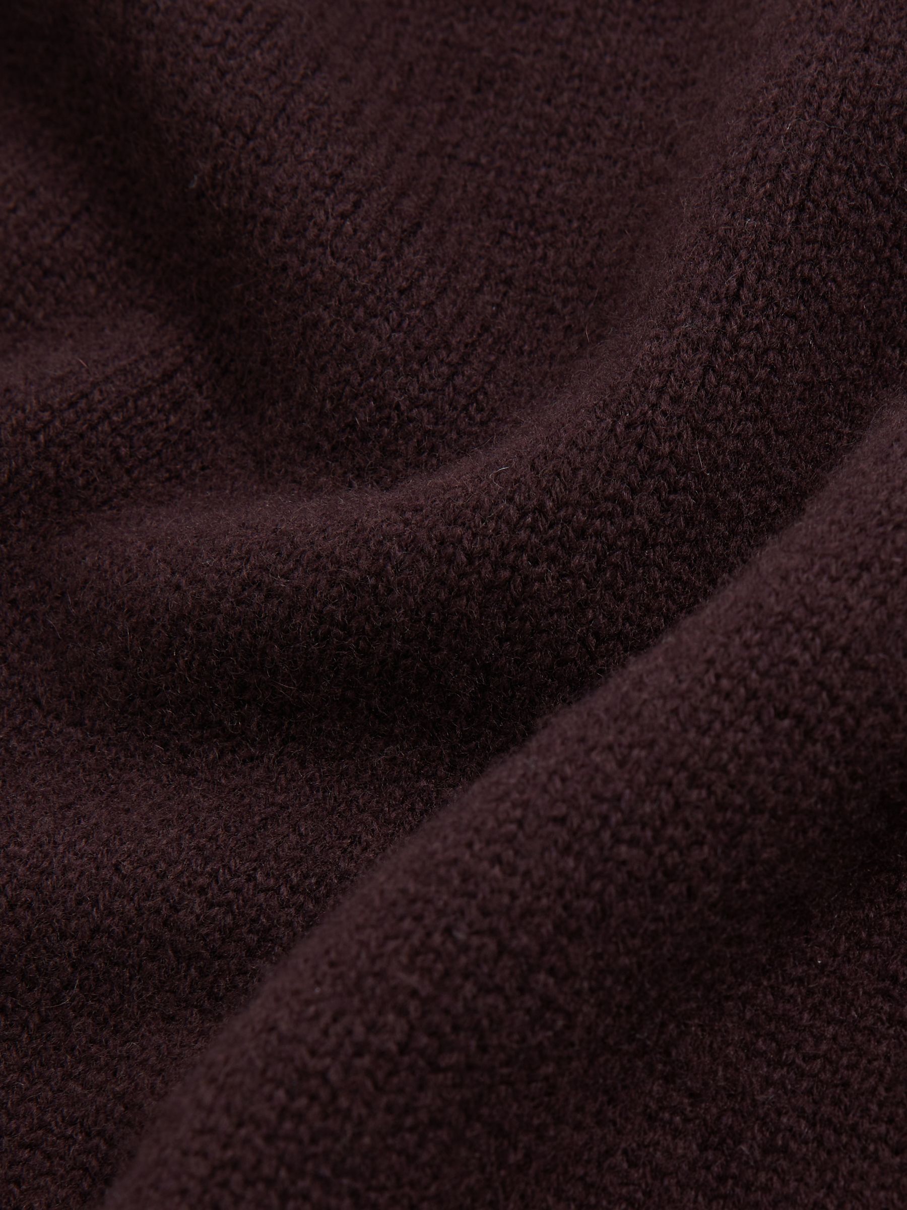 Wool-Cashmere Crew-Neck Jumper in Plum - image 4