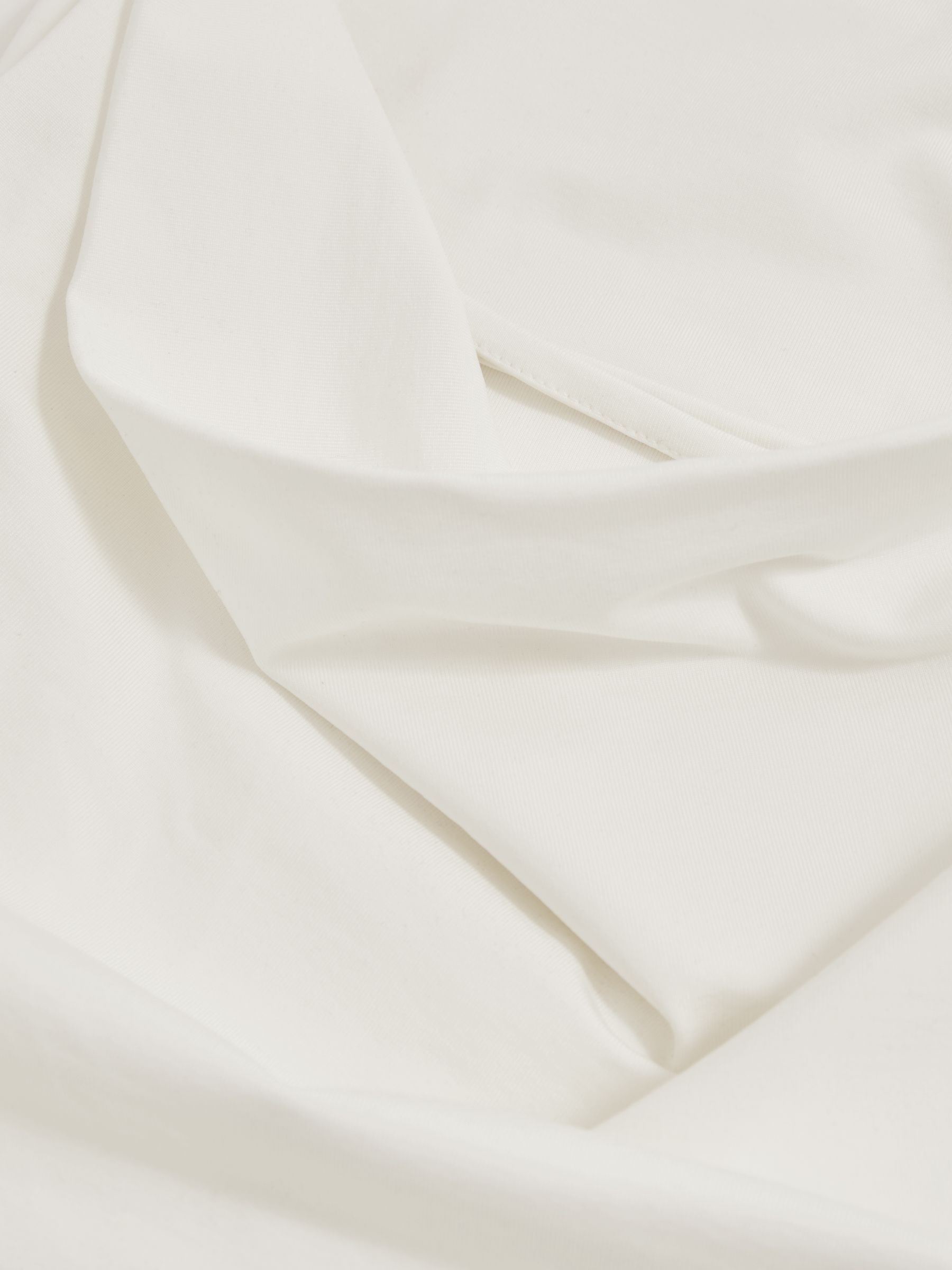 Ruched Jersey Cowl Back Vest in White - image 3