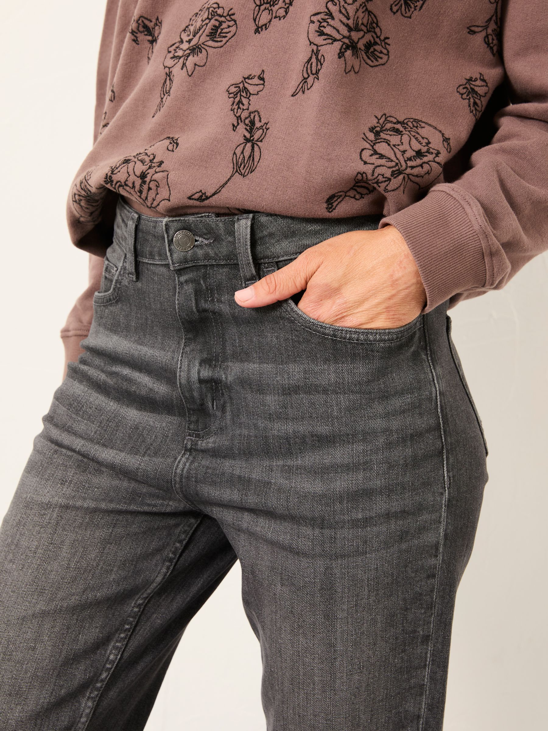 Carmel Grey Comfort Straight Jeans - Image 5 of 6