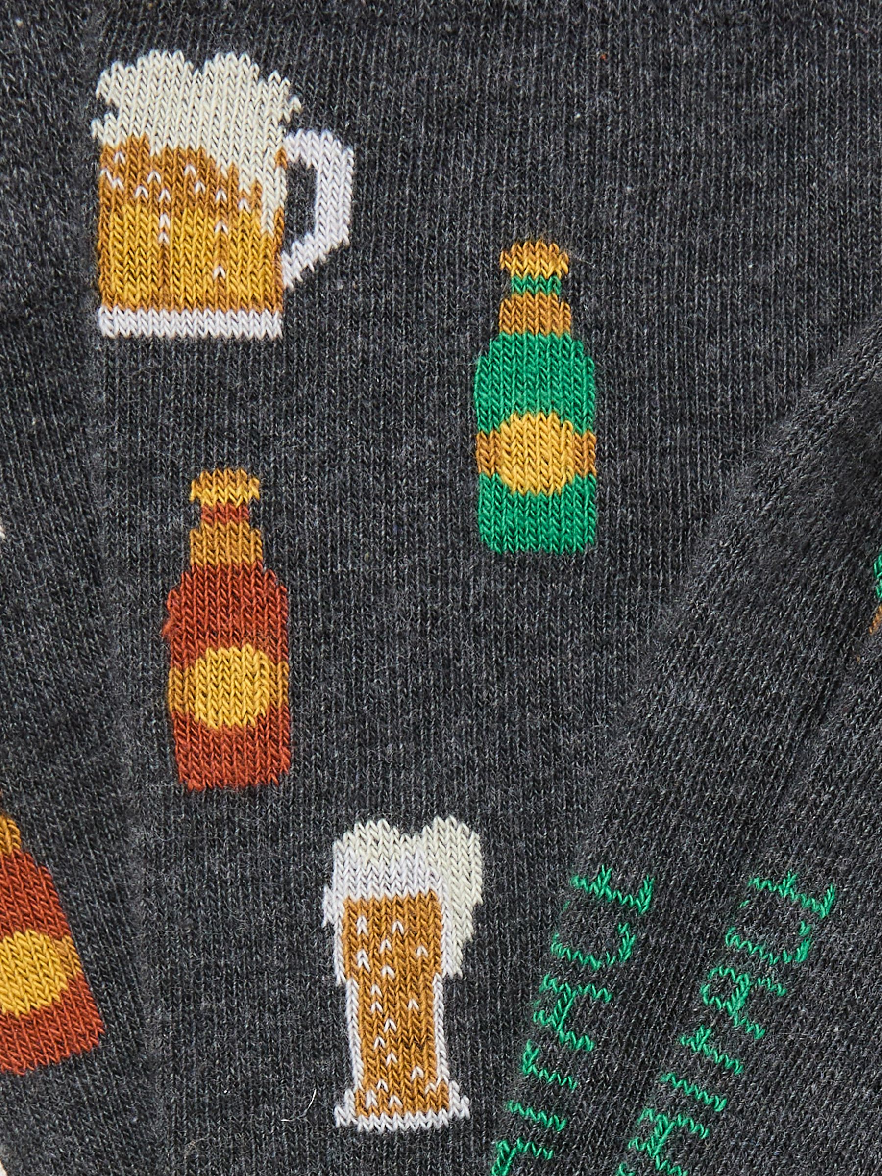 Charcoal Grey Beer Socks - Image 2 of 2