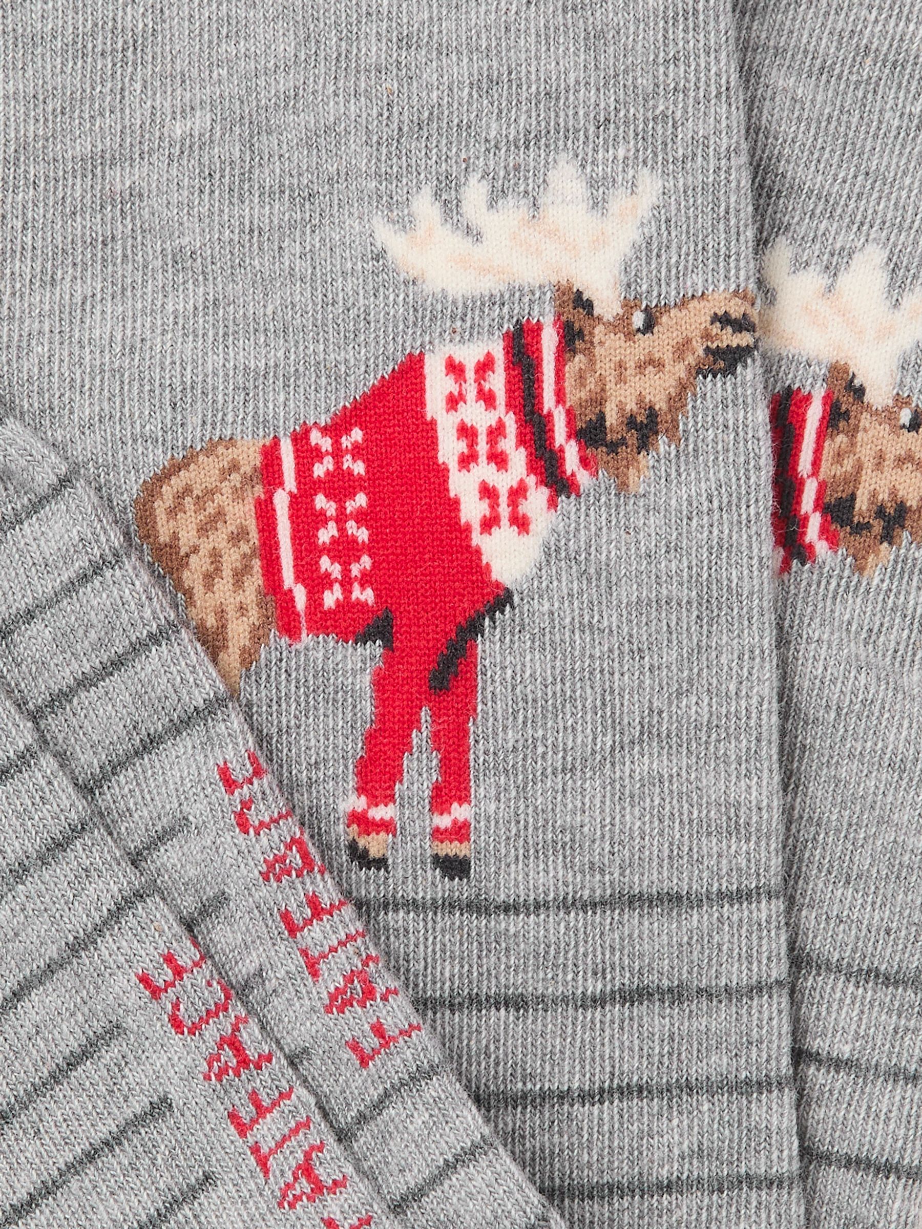Grey Shelter Moose Socks - Image 2 of 2