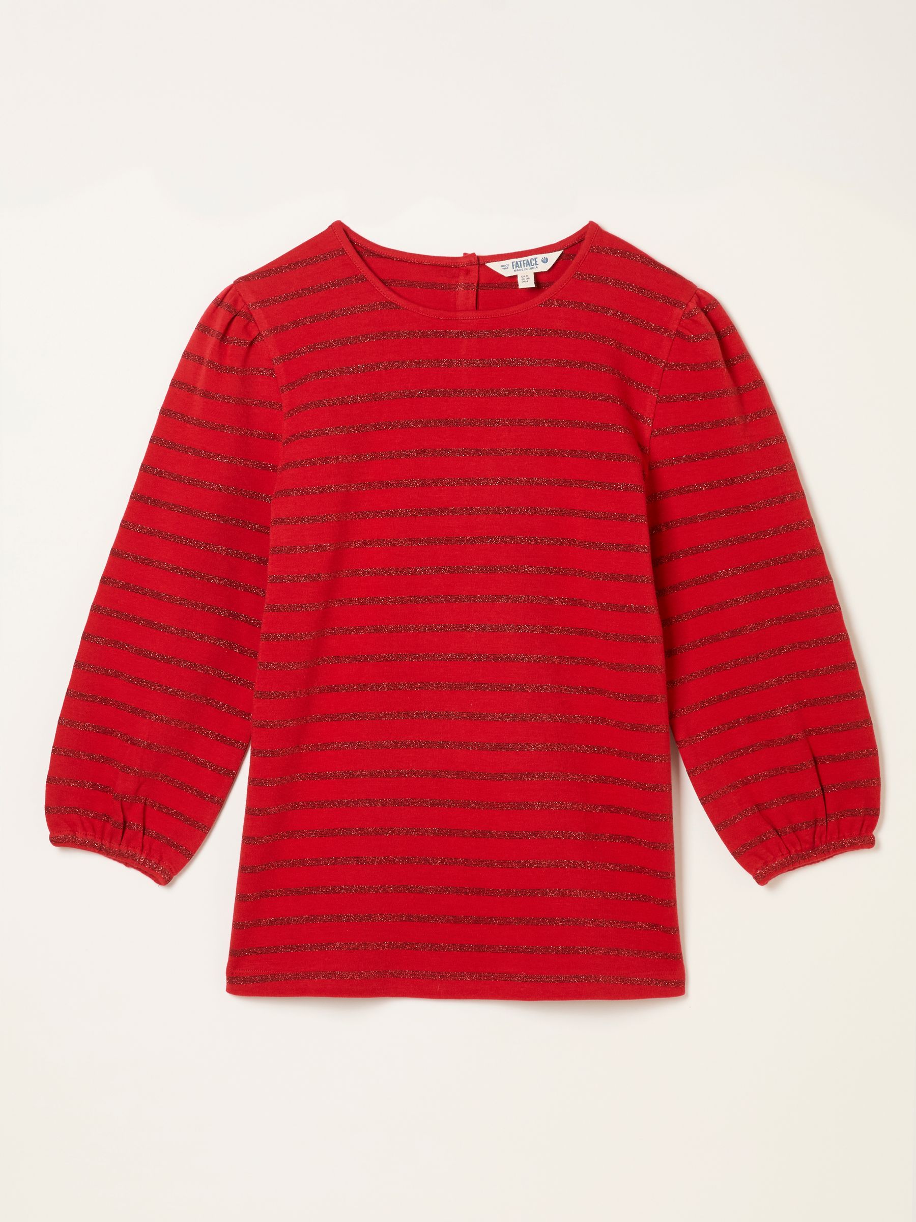 Leni Red Sparkle Stripe Top - Image 4 of 4
