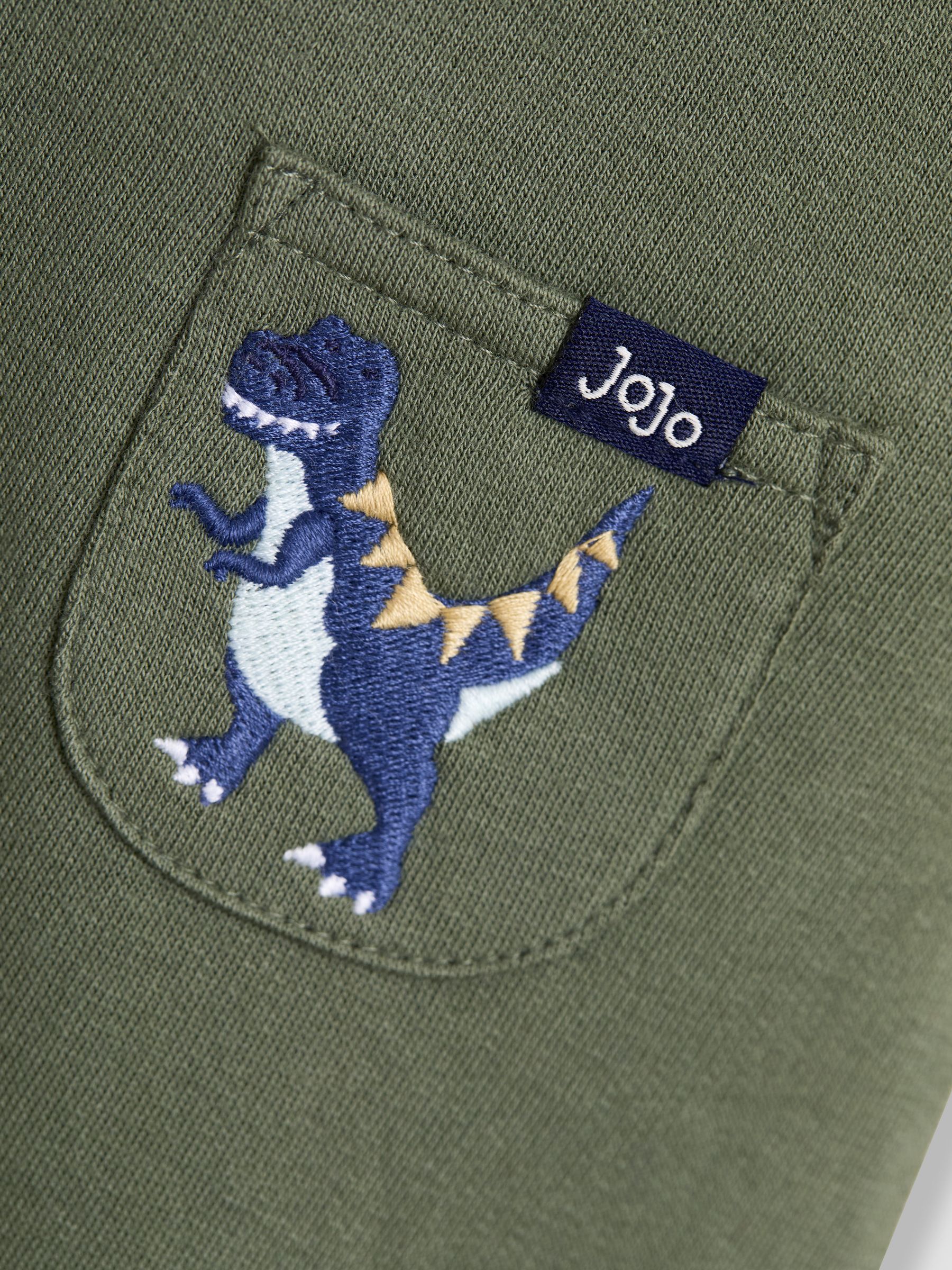 Green 2-Piece Appliqué Dungarees & Print Top Set - Image 9 of 9