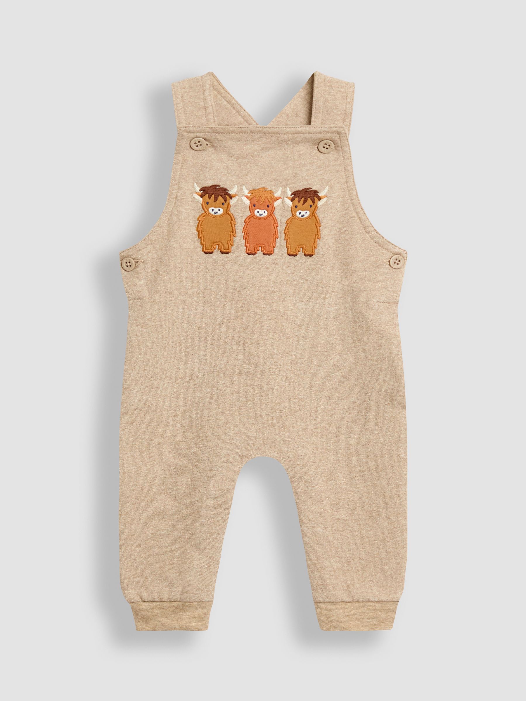 Natural 2-Piece Construction Dungarees & Top Set - Image 2 of 7