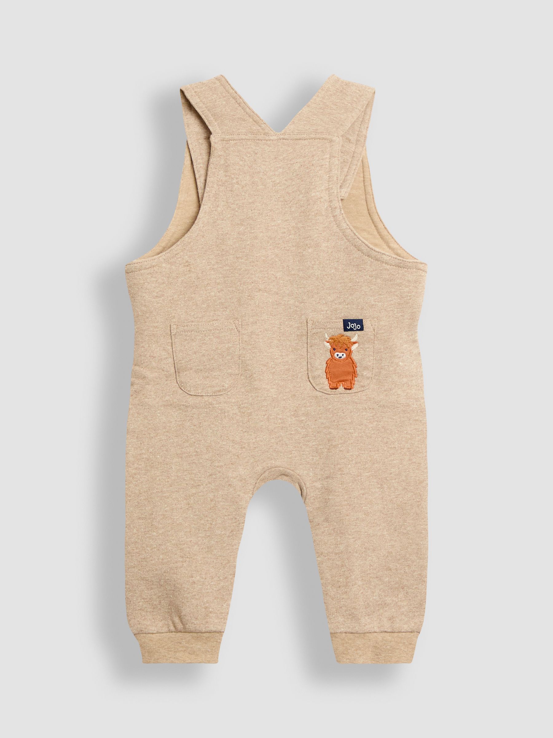 Natural 2-Piece Construction Dungarees & Top Set - Image 3 of 7