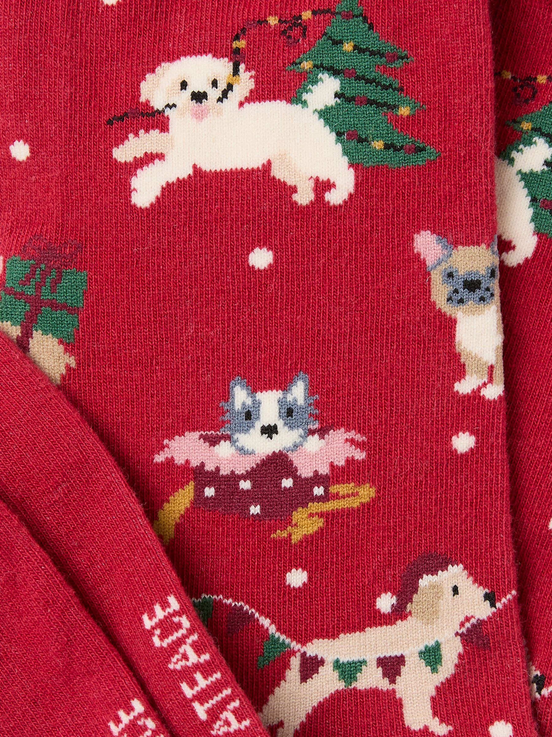 Red Christmas Dogs Socks - Image 2 of 2
