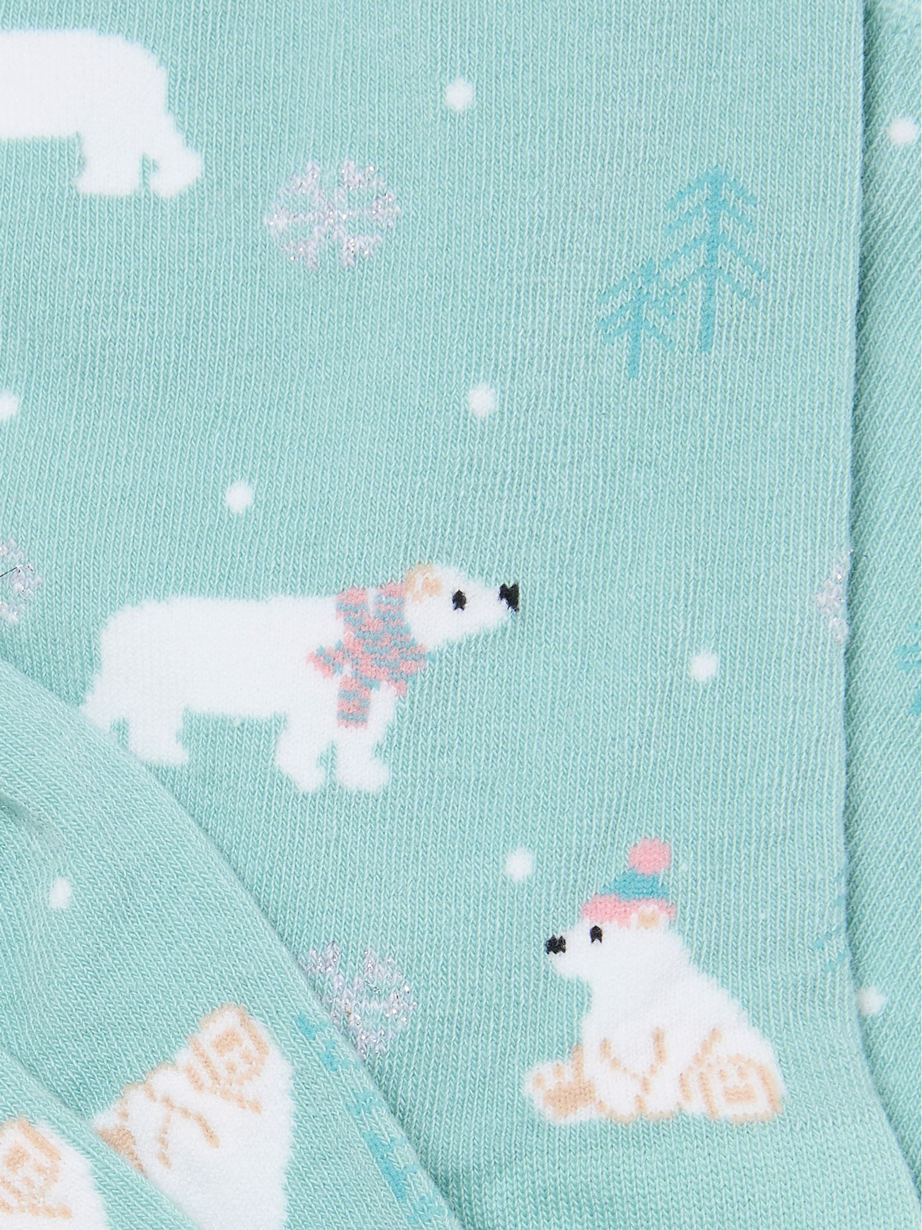 Green Haze Polar Bear Socks - Image 2 of 2