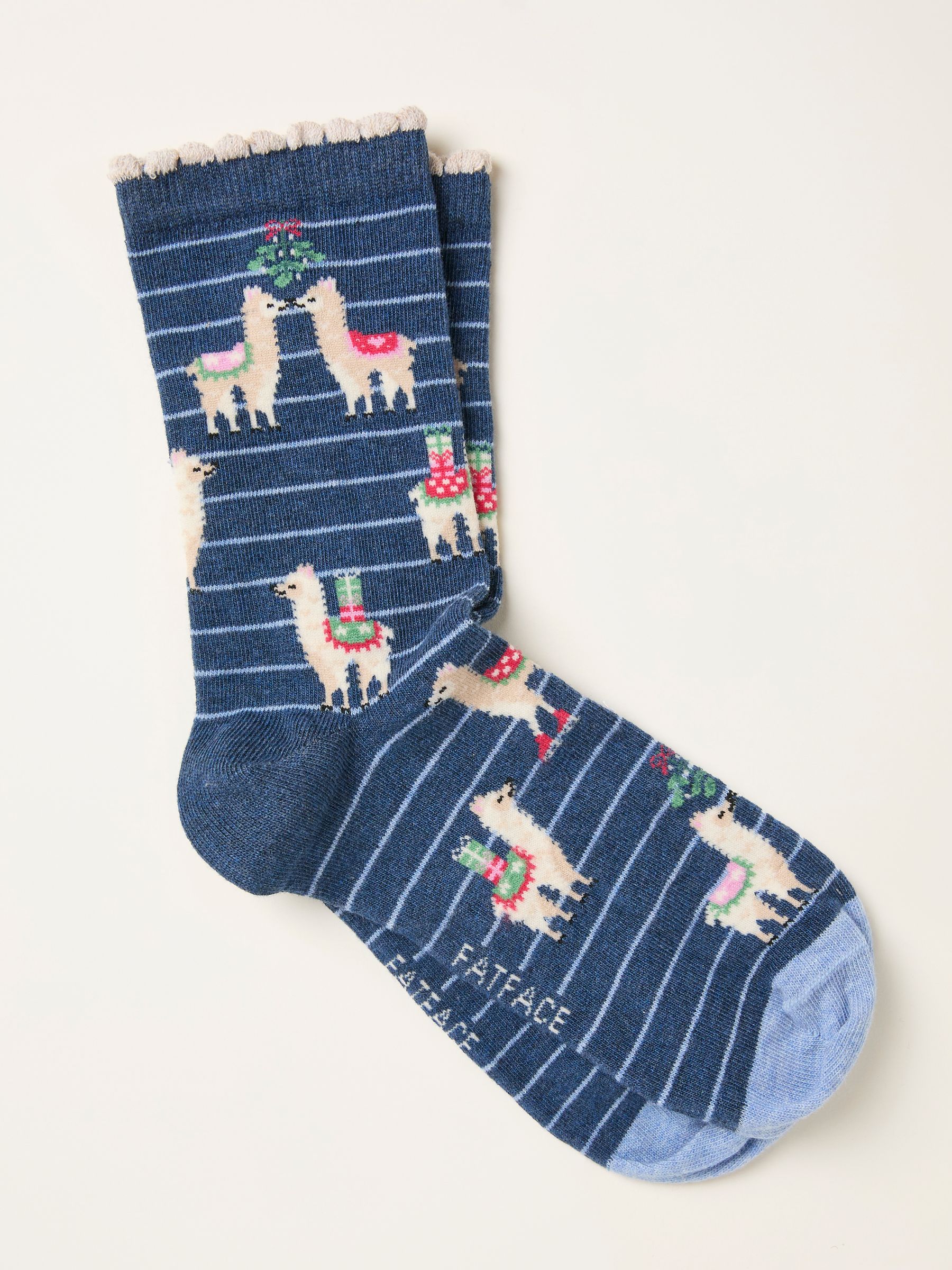 Navy Llama Socks - Image 1 of 2