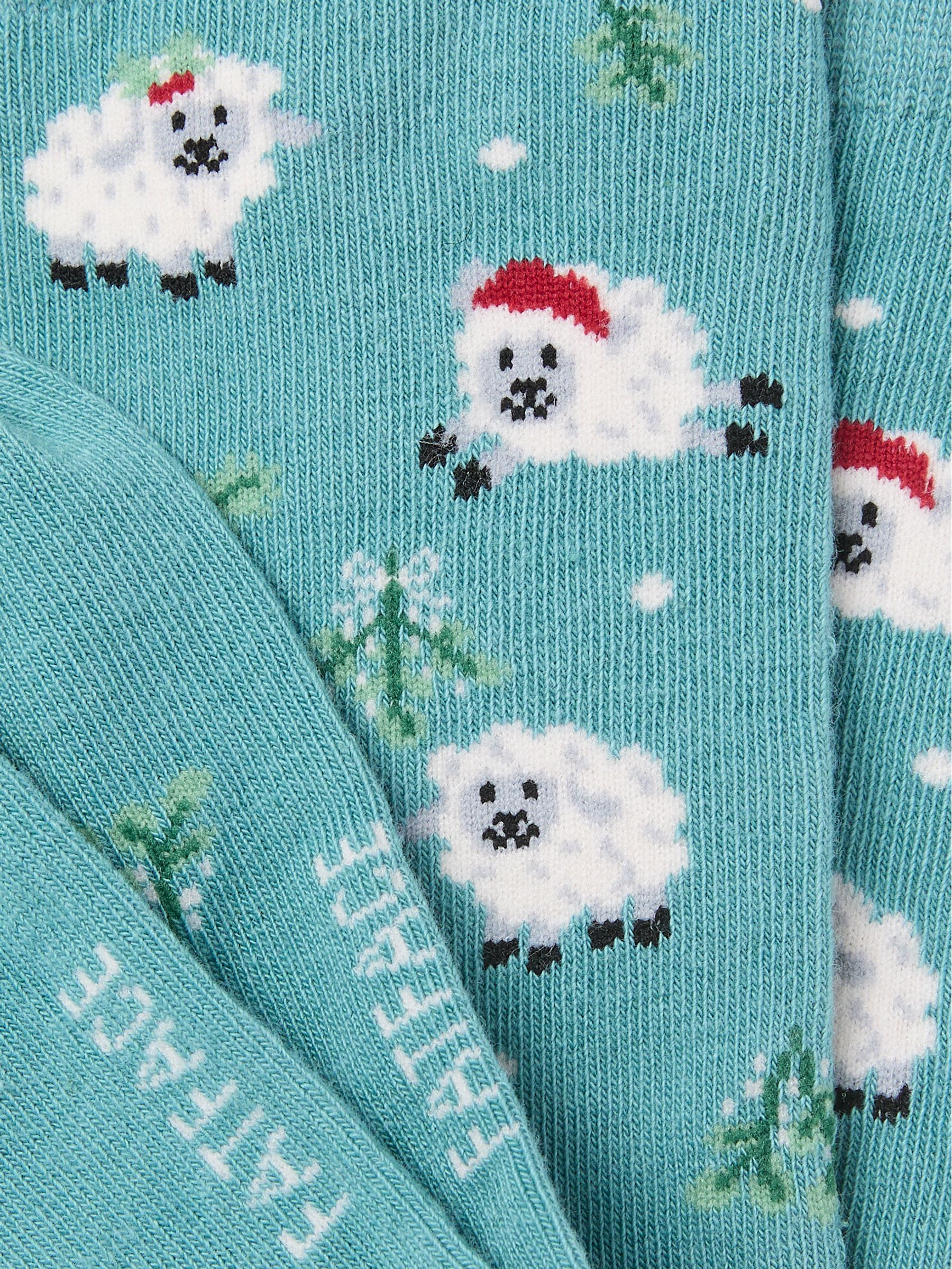 Green Haze Christmas Sheep Socks - Image 2 of 2