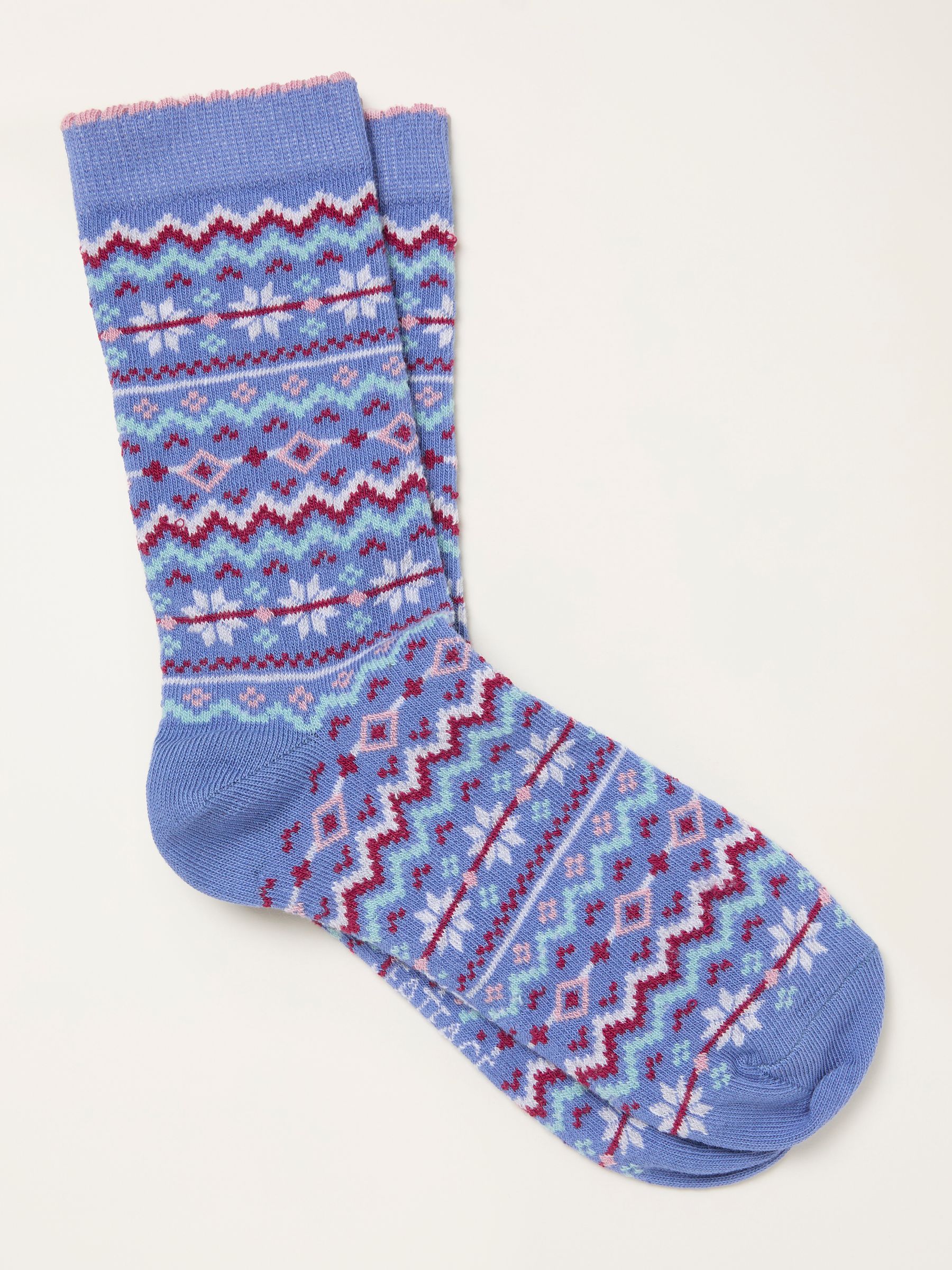Blue Fairisle Socks - Image 1 of 2