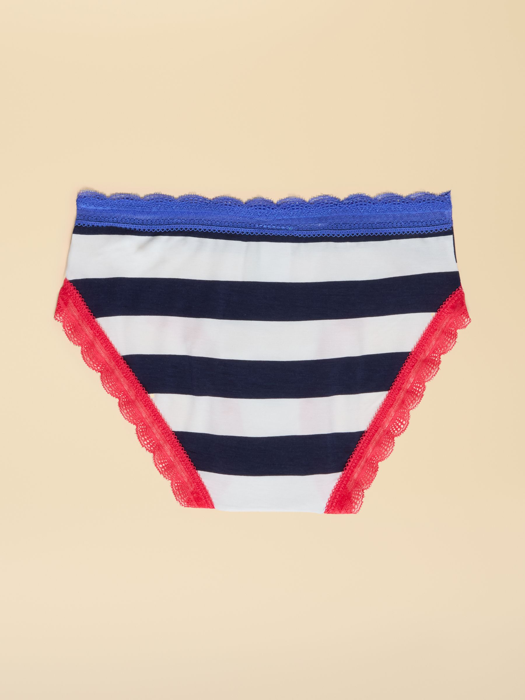 Navy & White Stripe Knickers - Image 2 of 3 Navy & White Stripe Knickers - Image 2 of 3