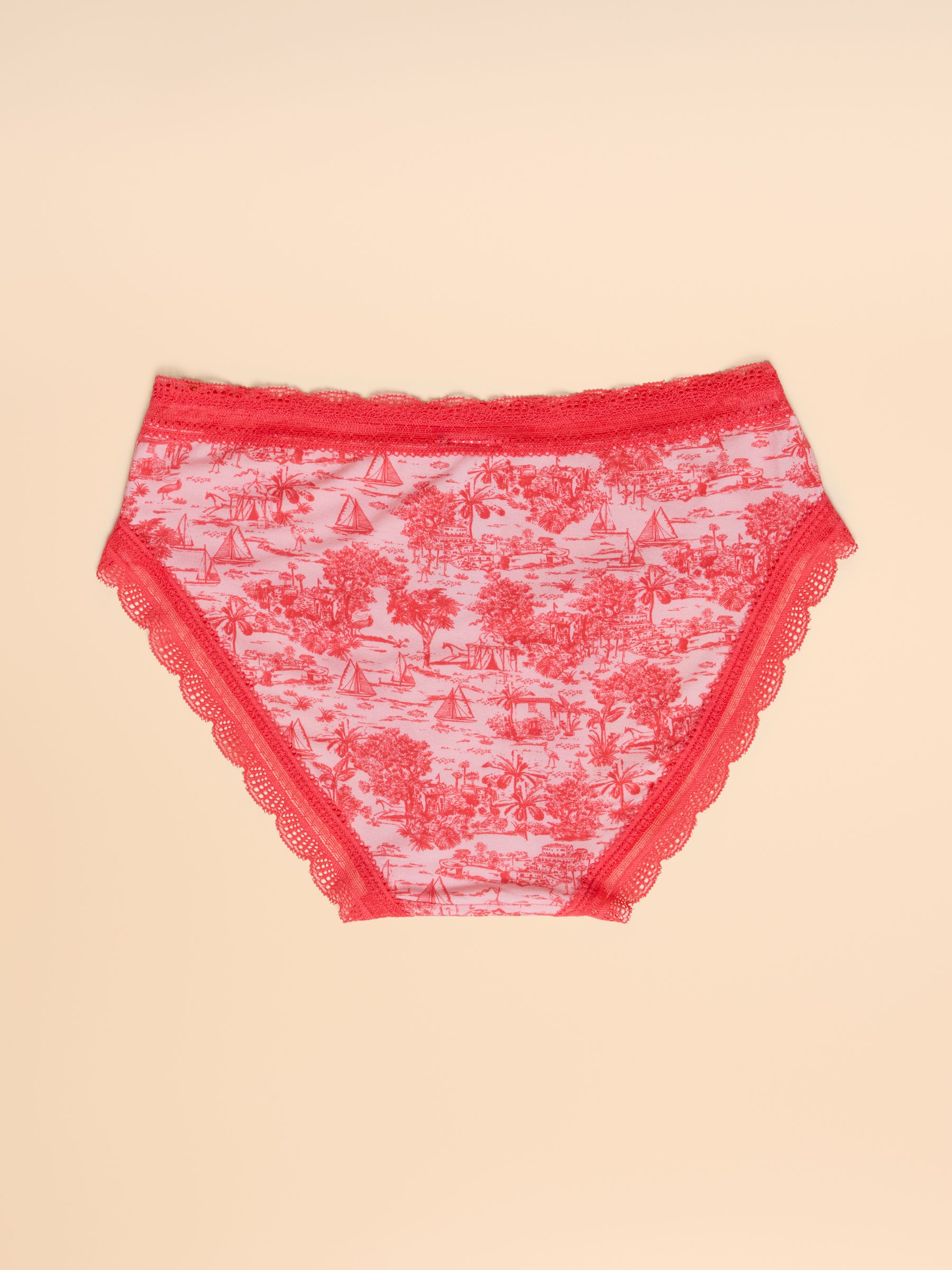 Pink Riviera Toile Knickers - Image 2 of 3