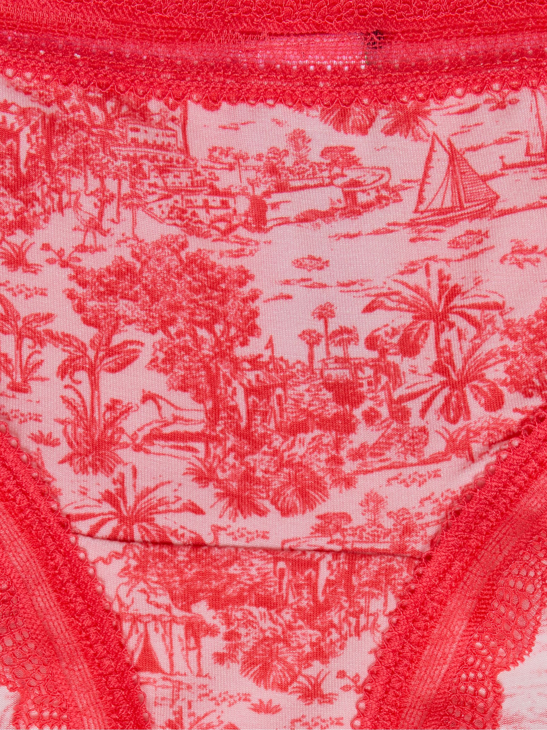 Pink Riviera Toile Knickers - Image 3 of 3