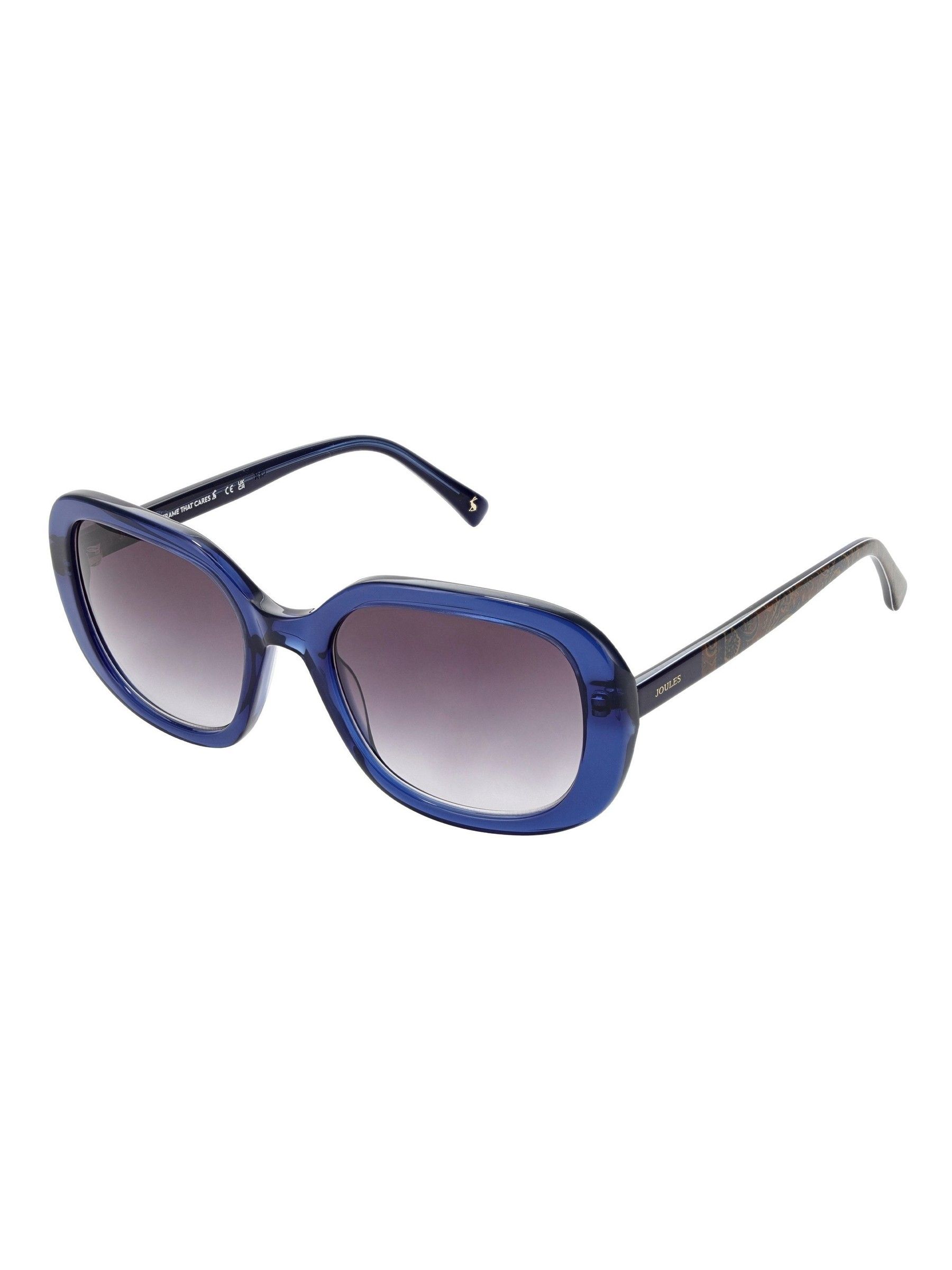 Blue Oversized Rounded Square Sunglasses - Image 1 of 4