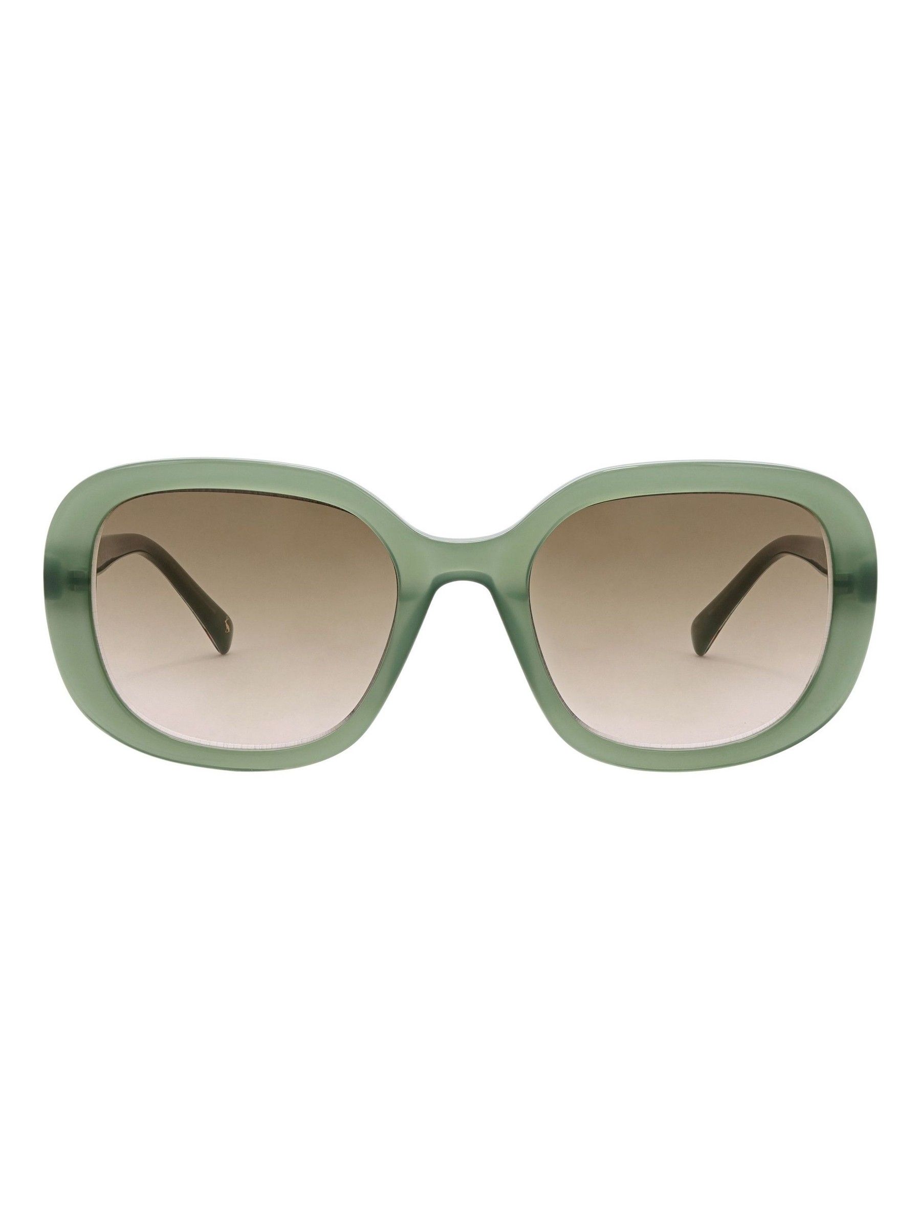 Green Oversized Rounded Square Sunglasses - Image 2 of 4