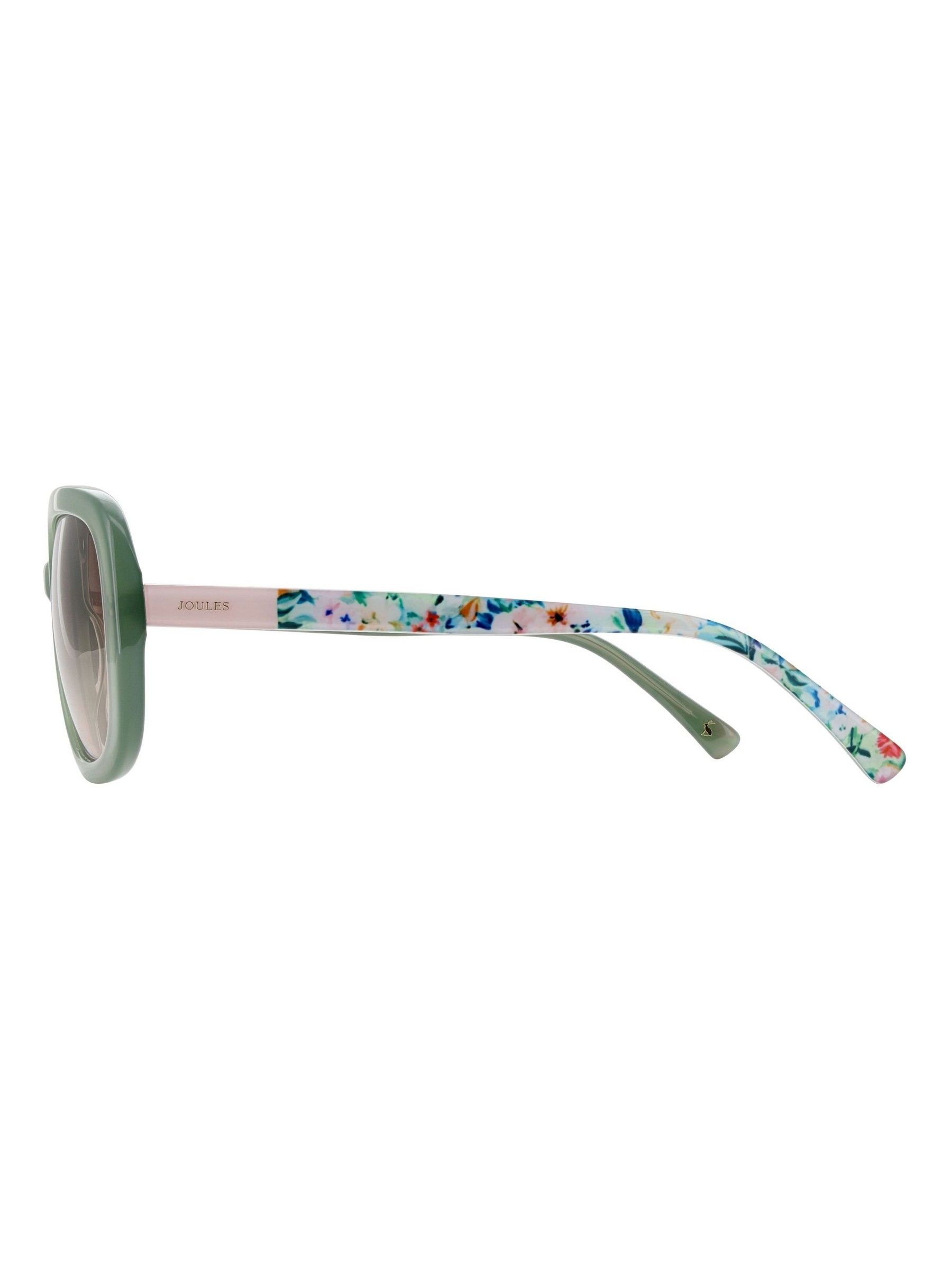 Green Oversized Rounded Square Sunglasses - Image 3 of 4