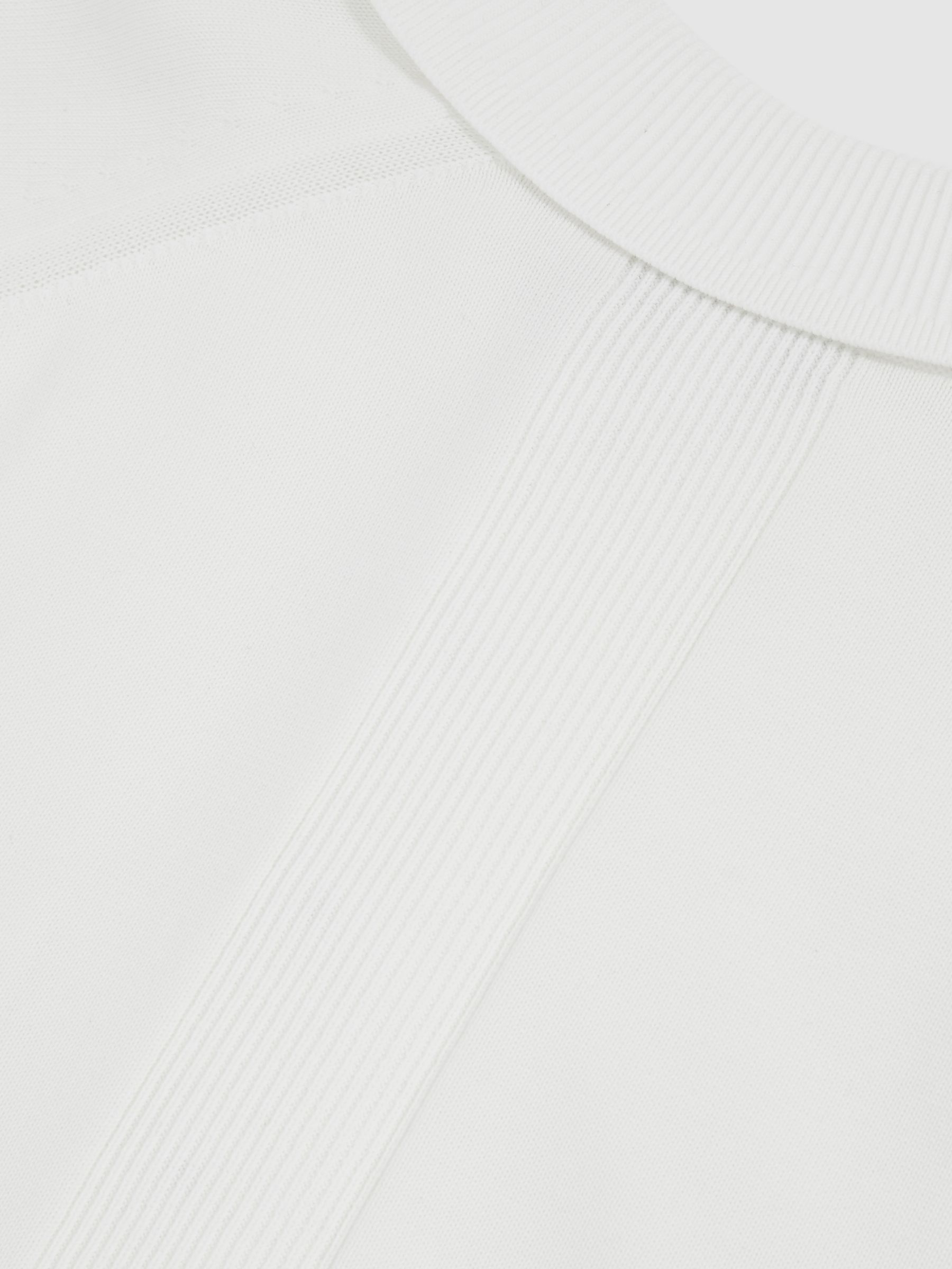 Cotton Concealed-Placket Polo Shirt in White - Image 6 of 6