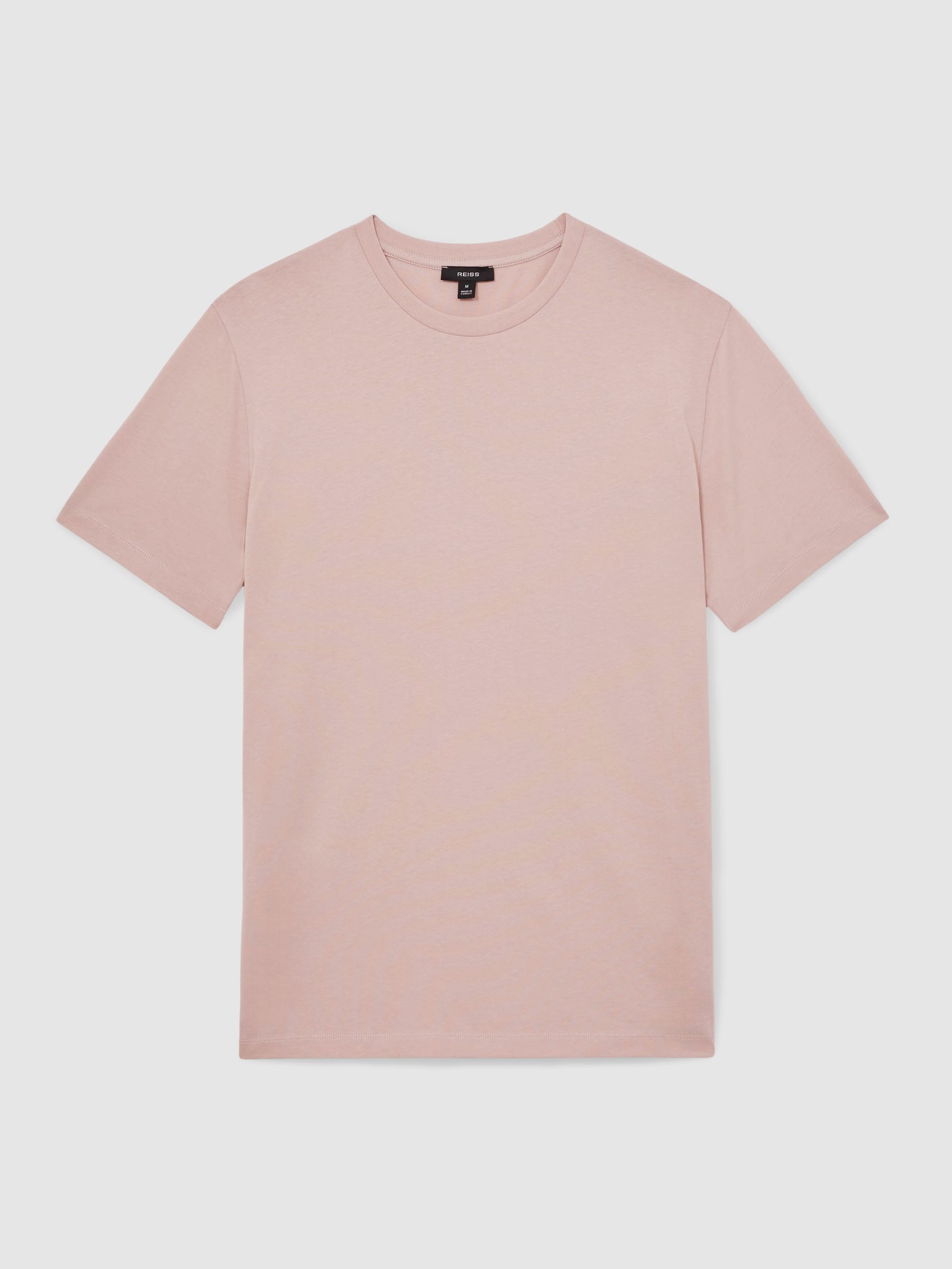 Crew Neck T-Shirt in Soft Pink - Image 2 of 6