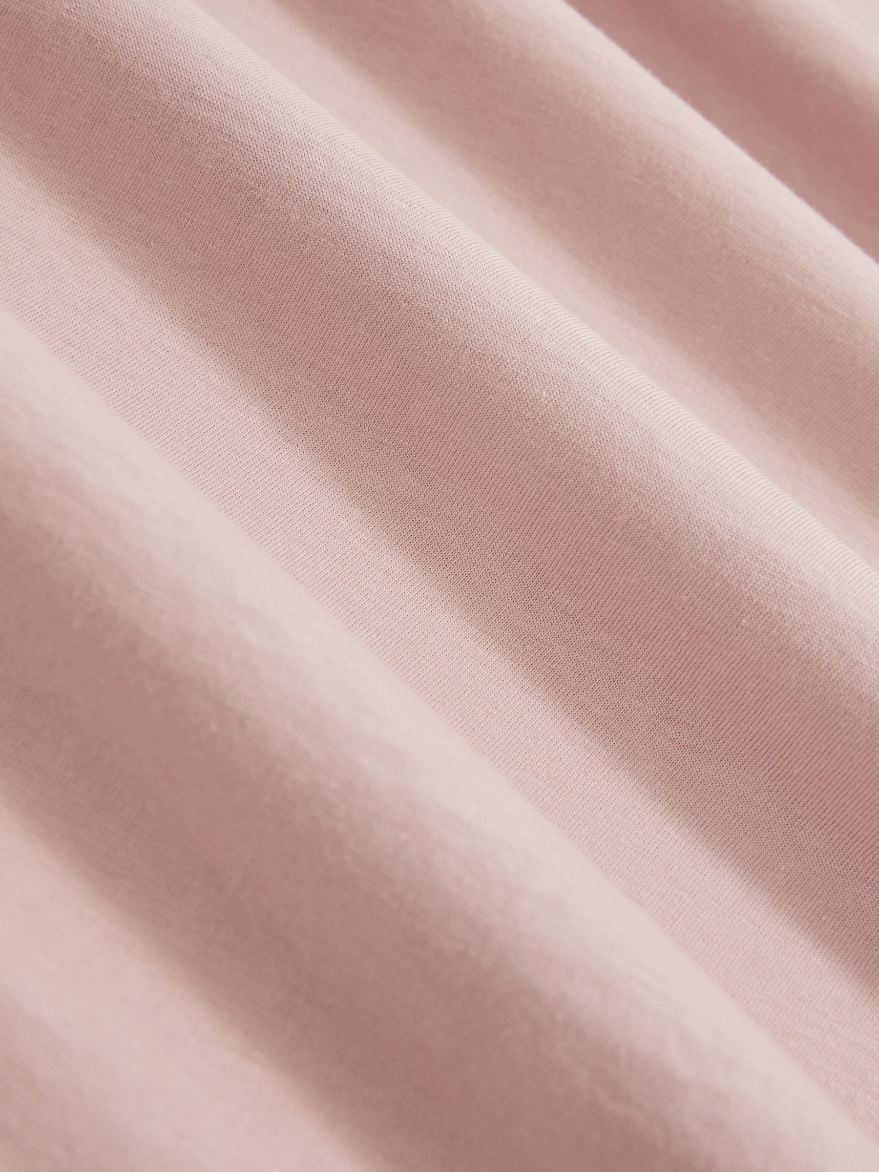 Crew Neck T-Shirt in Soft Pink - Image 6 of 6