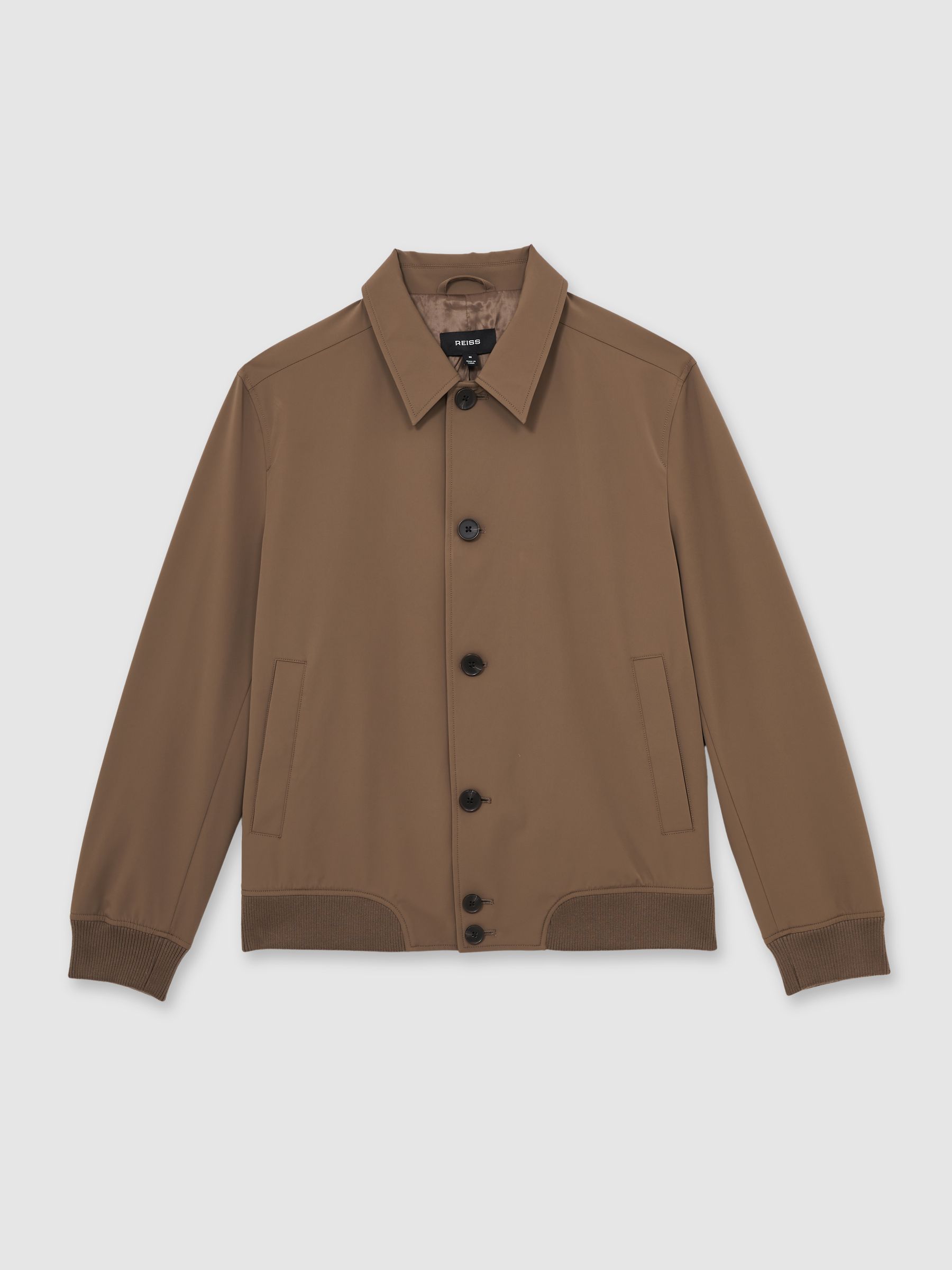 Technical Button Through Jacket in Chestnut Brown - Image 2 of 5