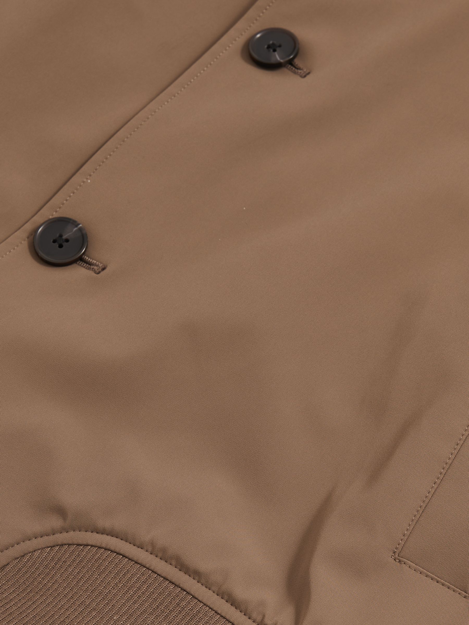 Technical Button Through Jacket in Chestnut Brown - Image 5 of 5