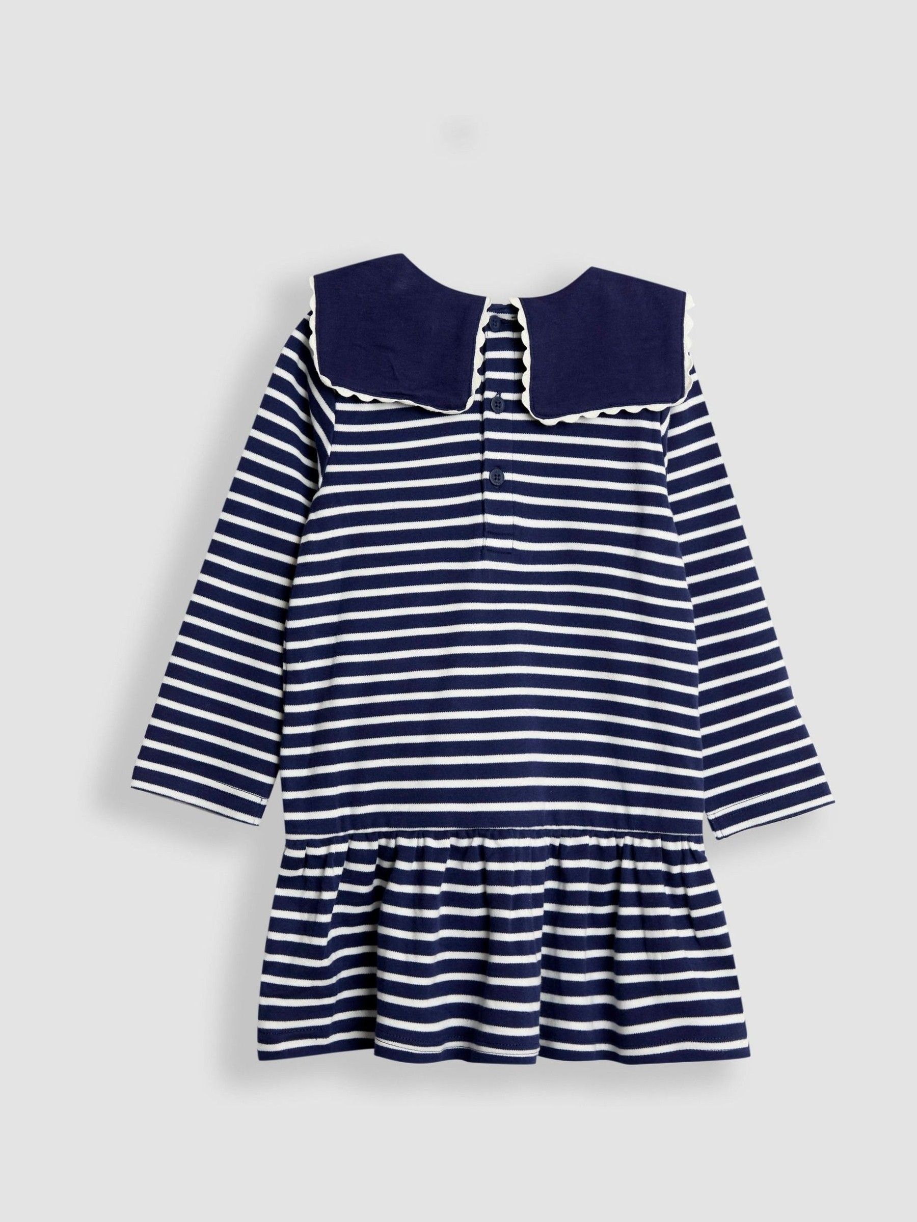 Navy Blue Mouse Pocket Dress & Leggings Set - Image 4 of 6