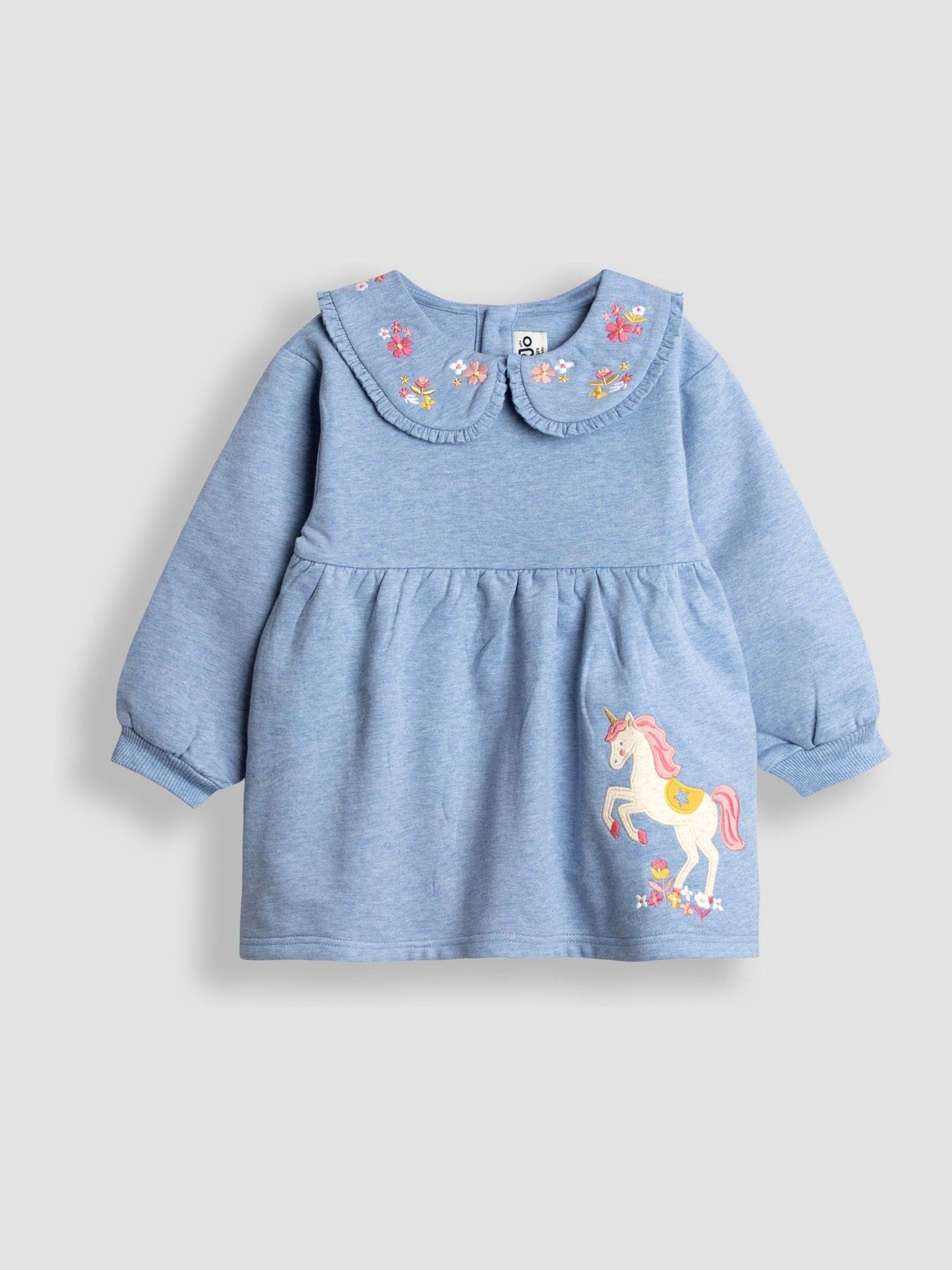 Blue Unicorn Sweat Dress And Legging Set - Image 2 of 7